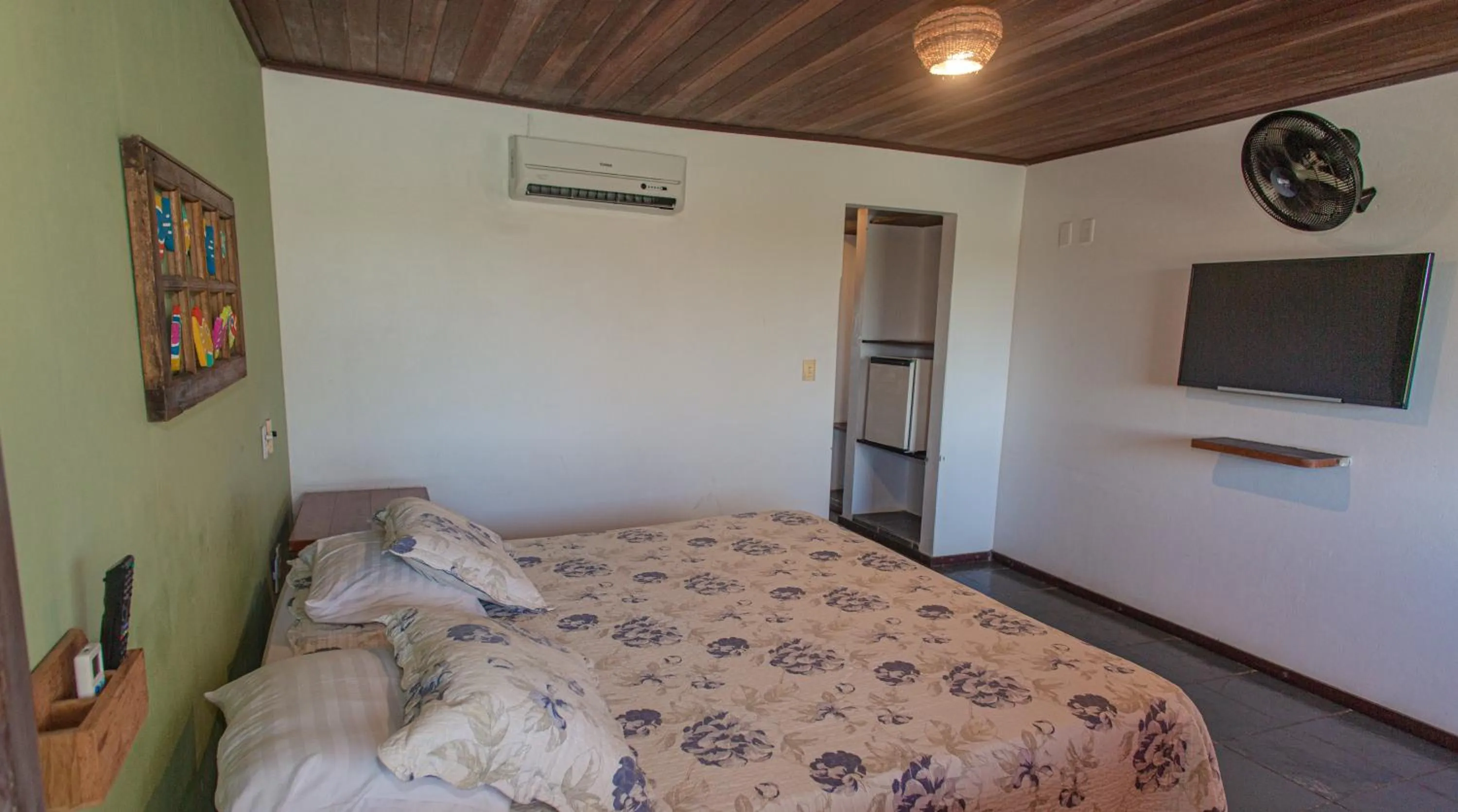 Bed in Pousada Canto do Rio