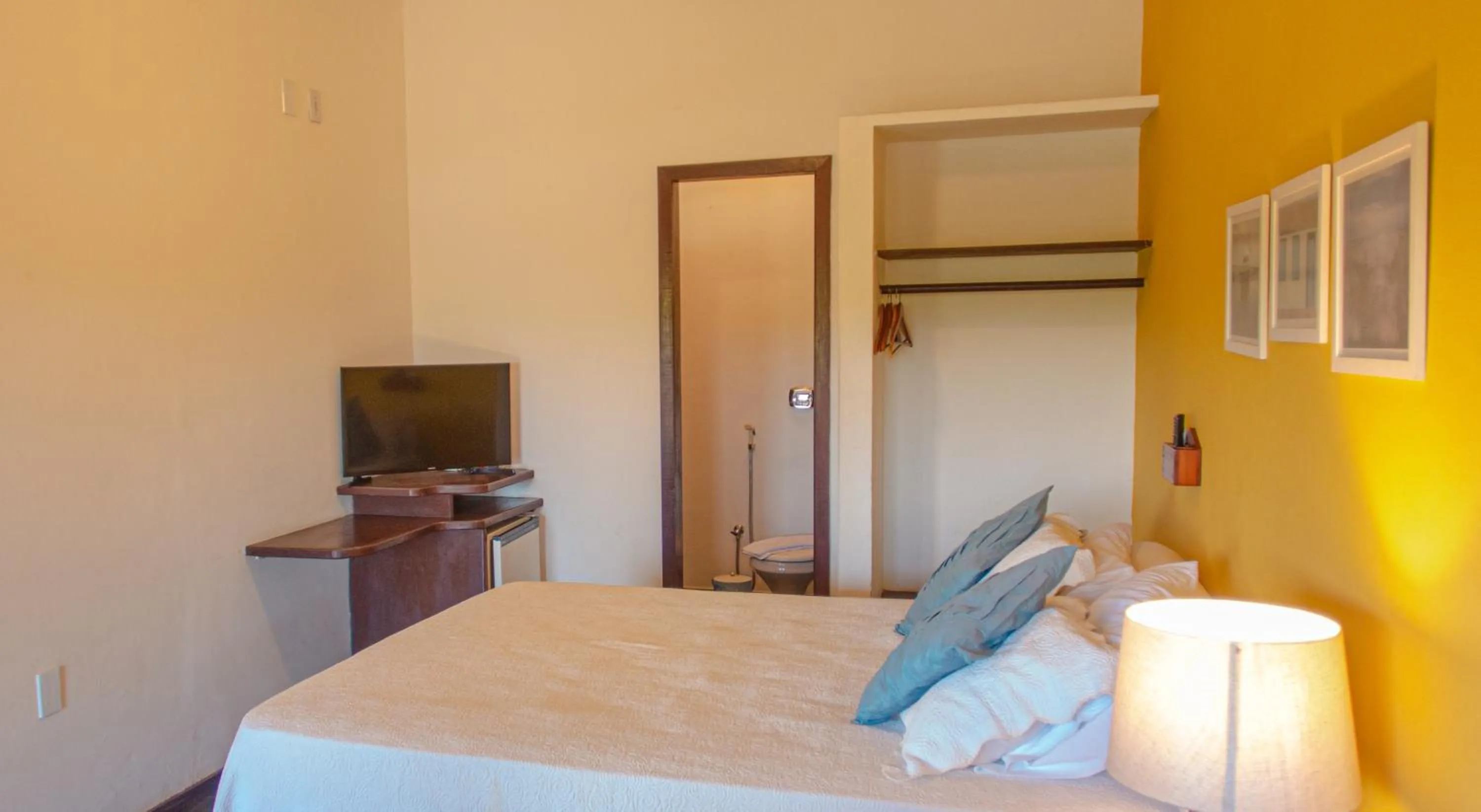 Bed in Pousada Canto do Rio