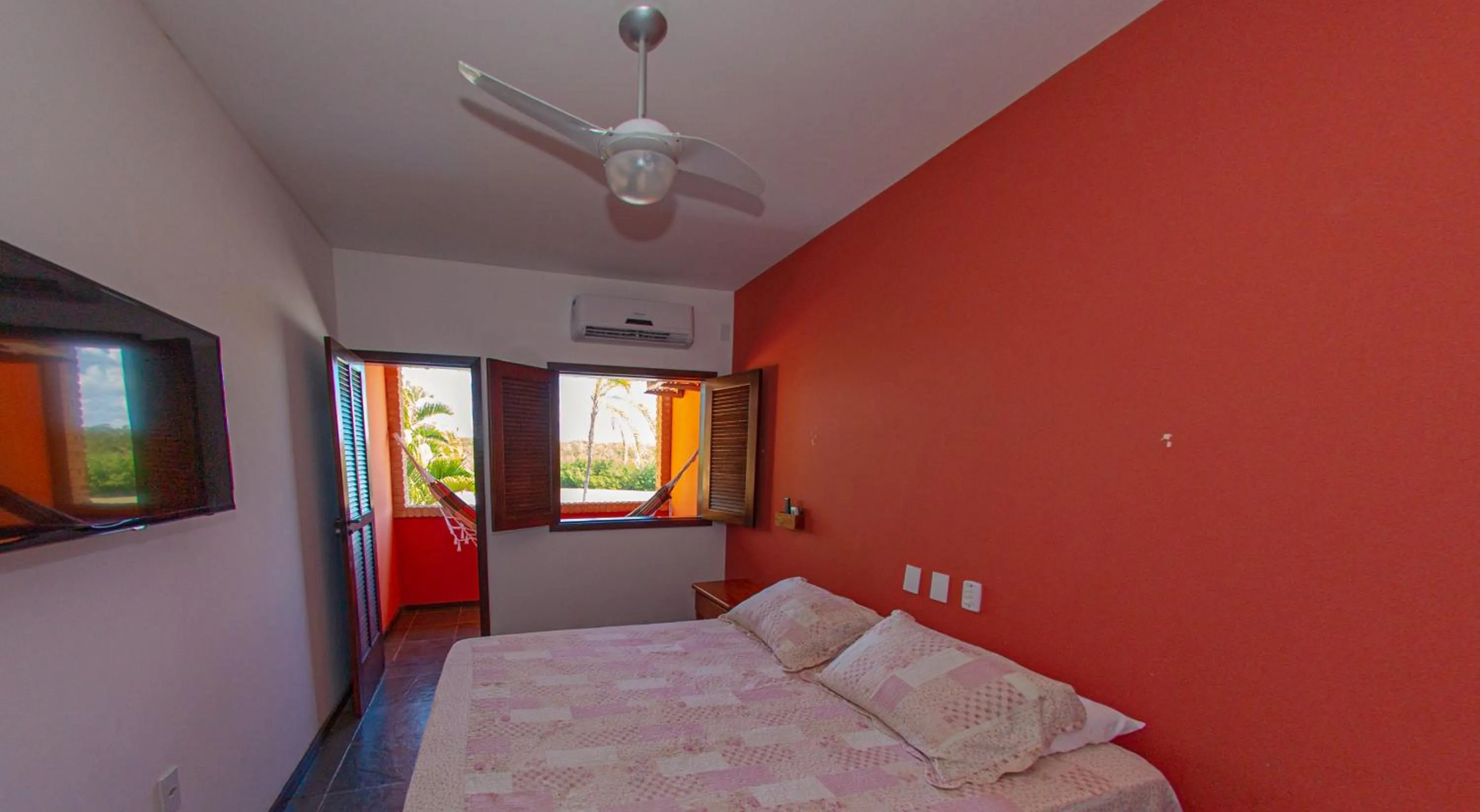 Bed in Pousada Canto do Rio