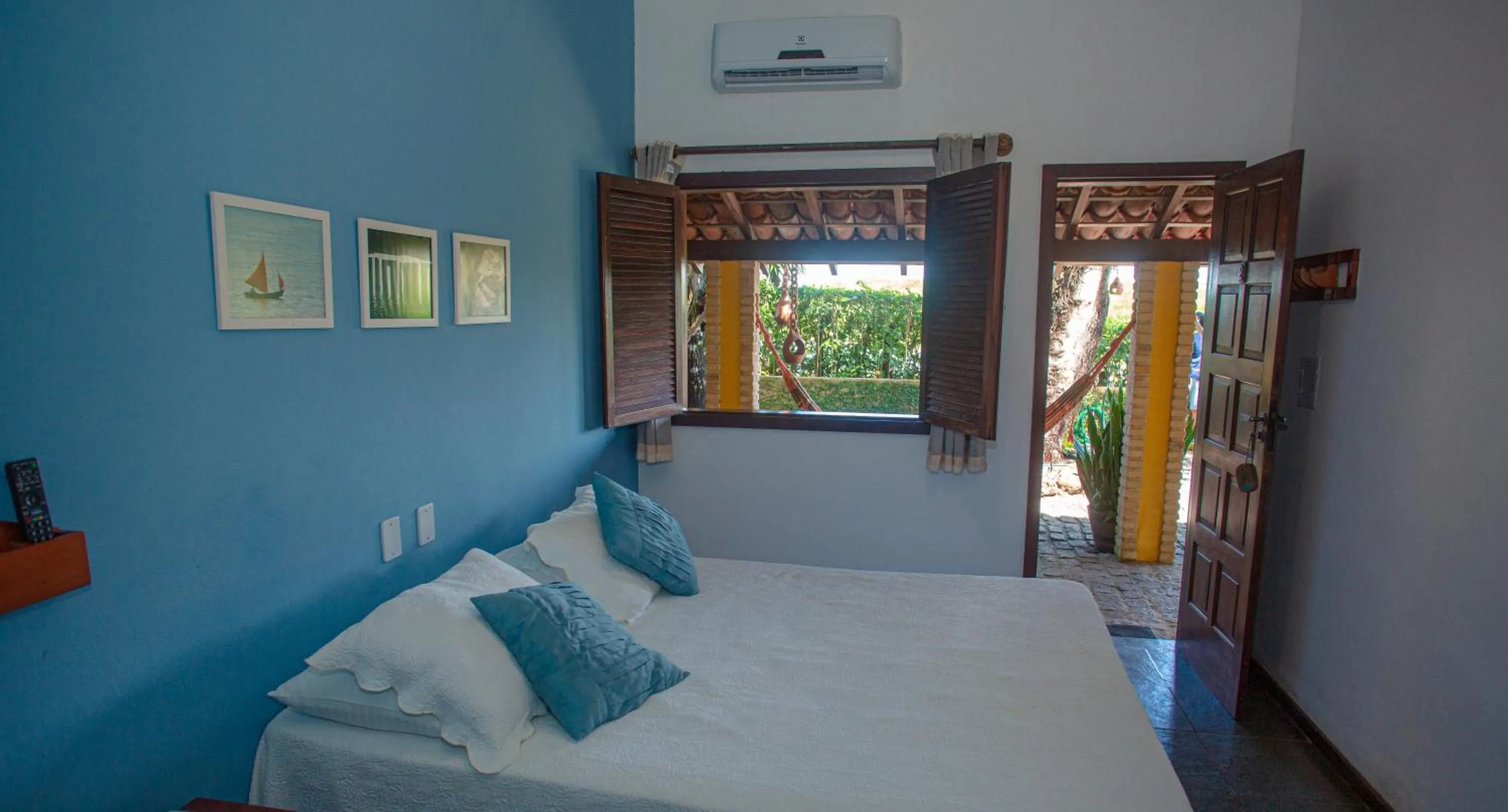 Bed in Pousada Canto do Rio