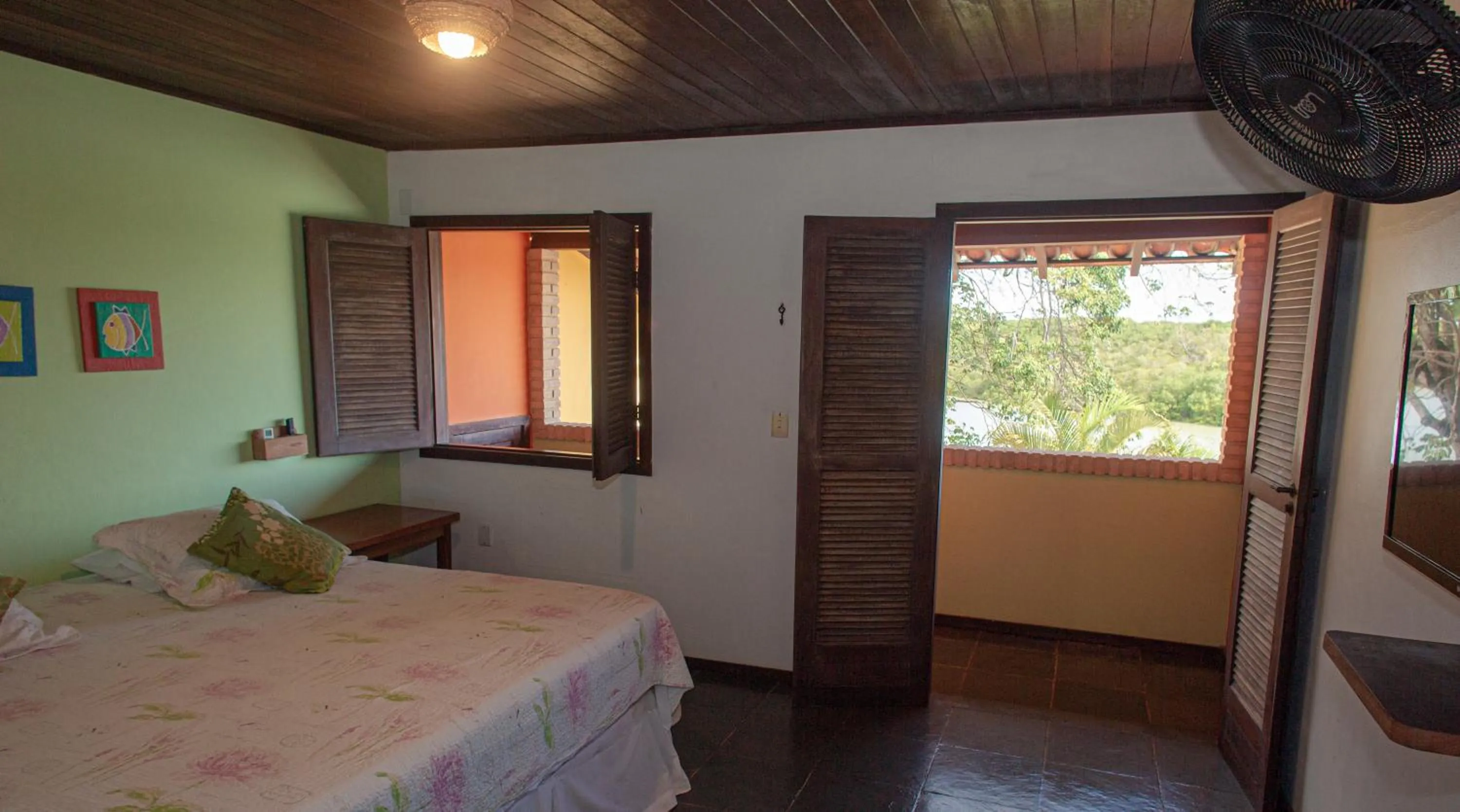 Bed in Pousada Canto do Rio