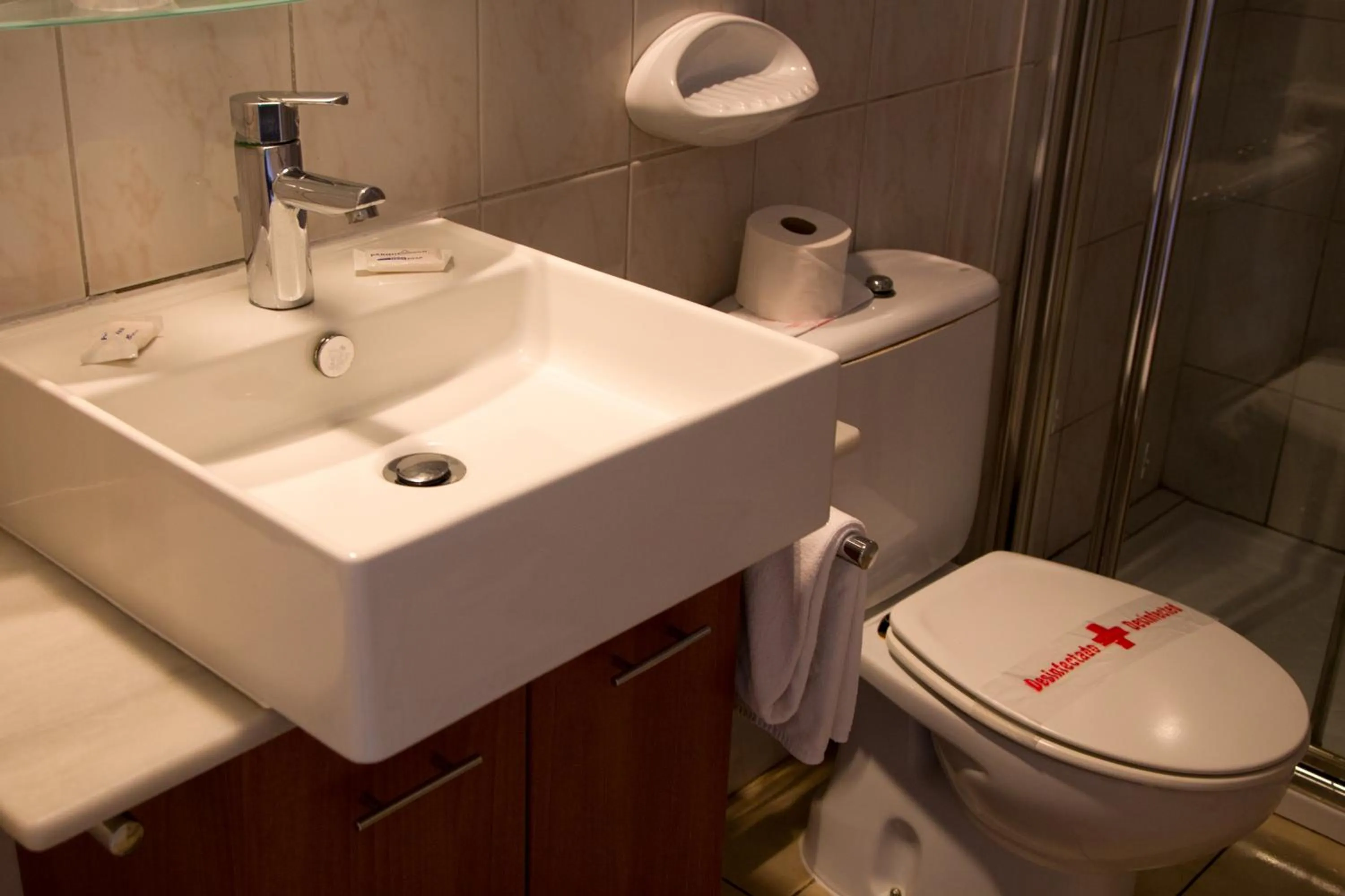 Bathroom in Apartamentos Parque Mar