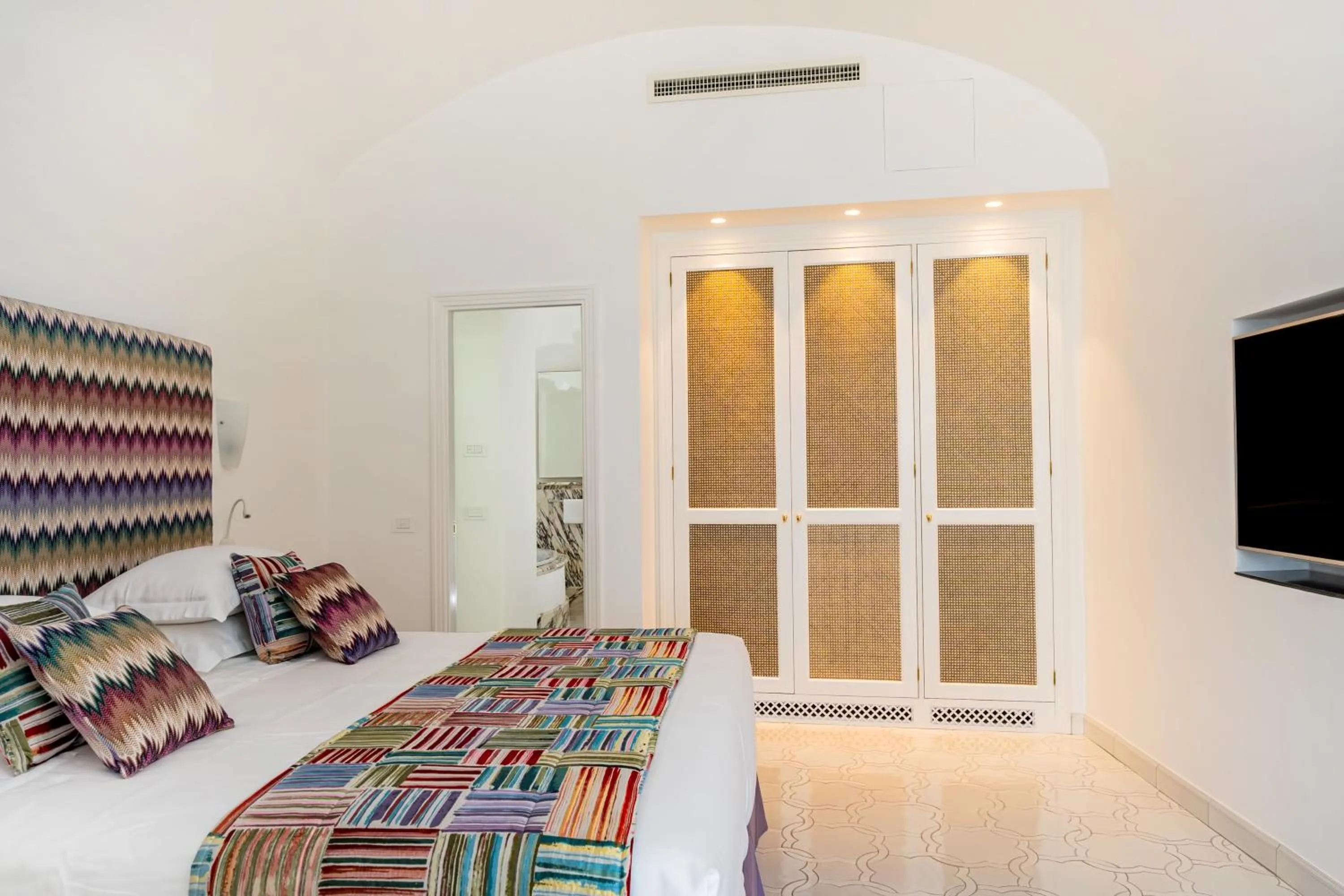 Bedroom, Bed in Hotel Santa Caterina