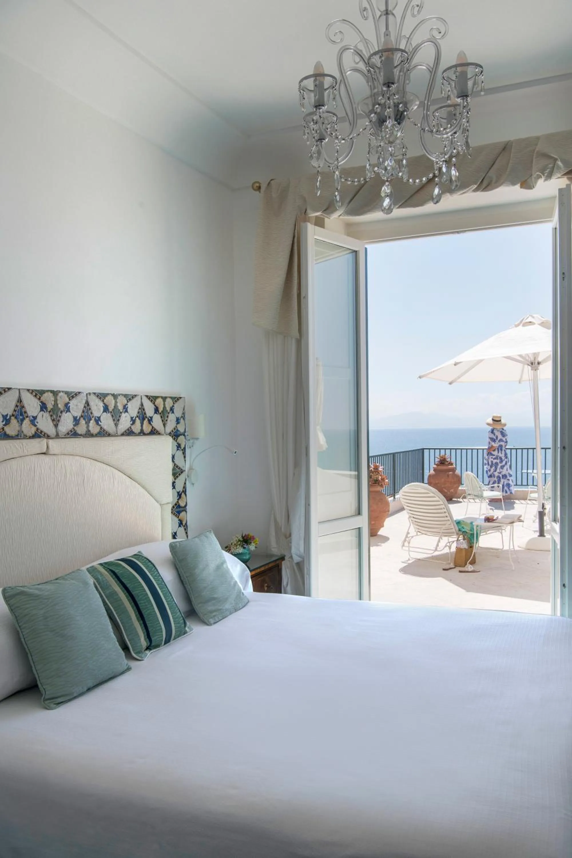 Bed in Hotel Santa Caterina