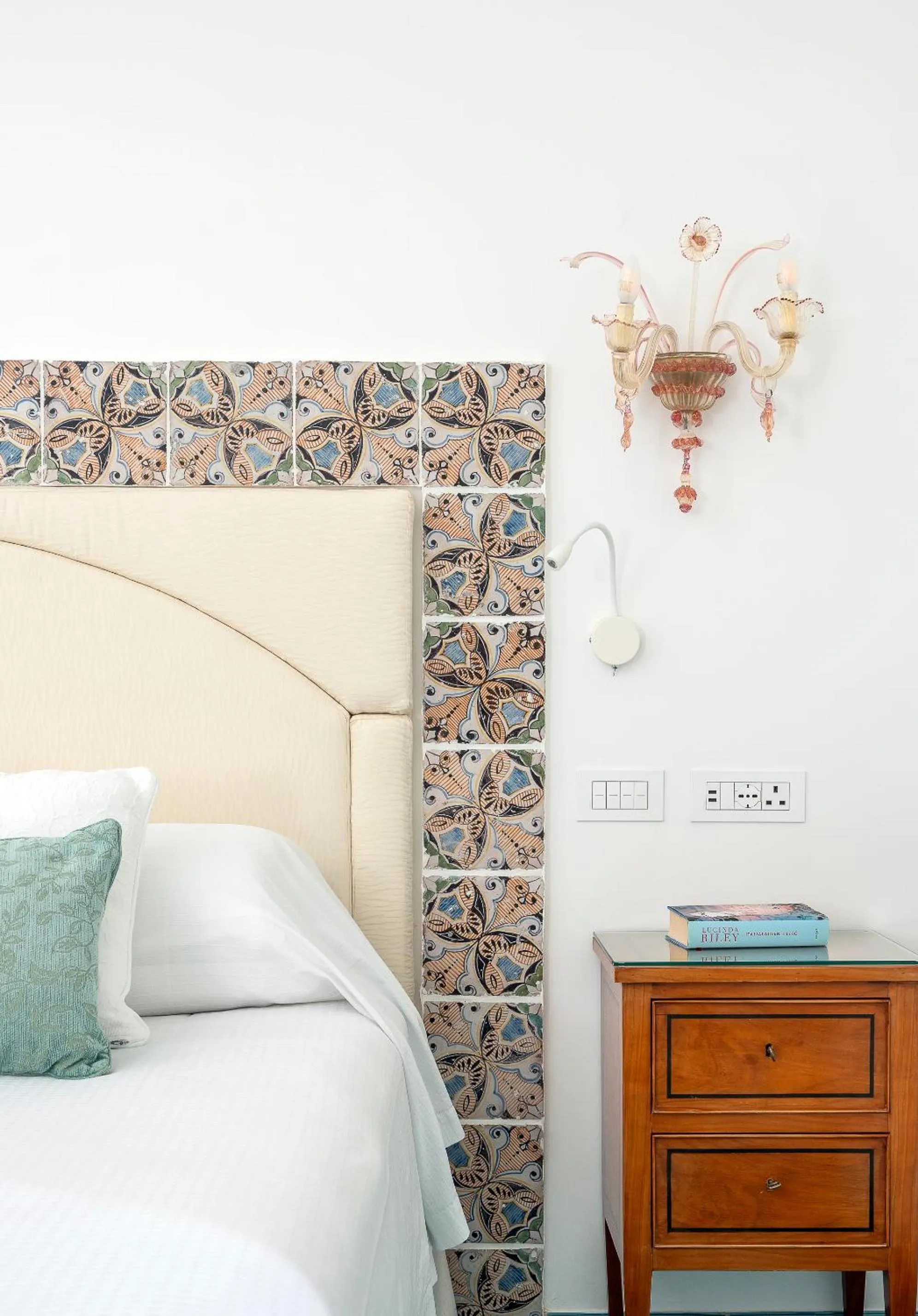 Decorative detail, Bed in Hotel Santa Caterina