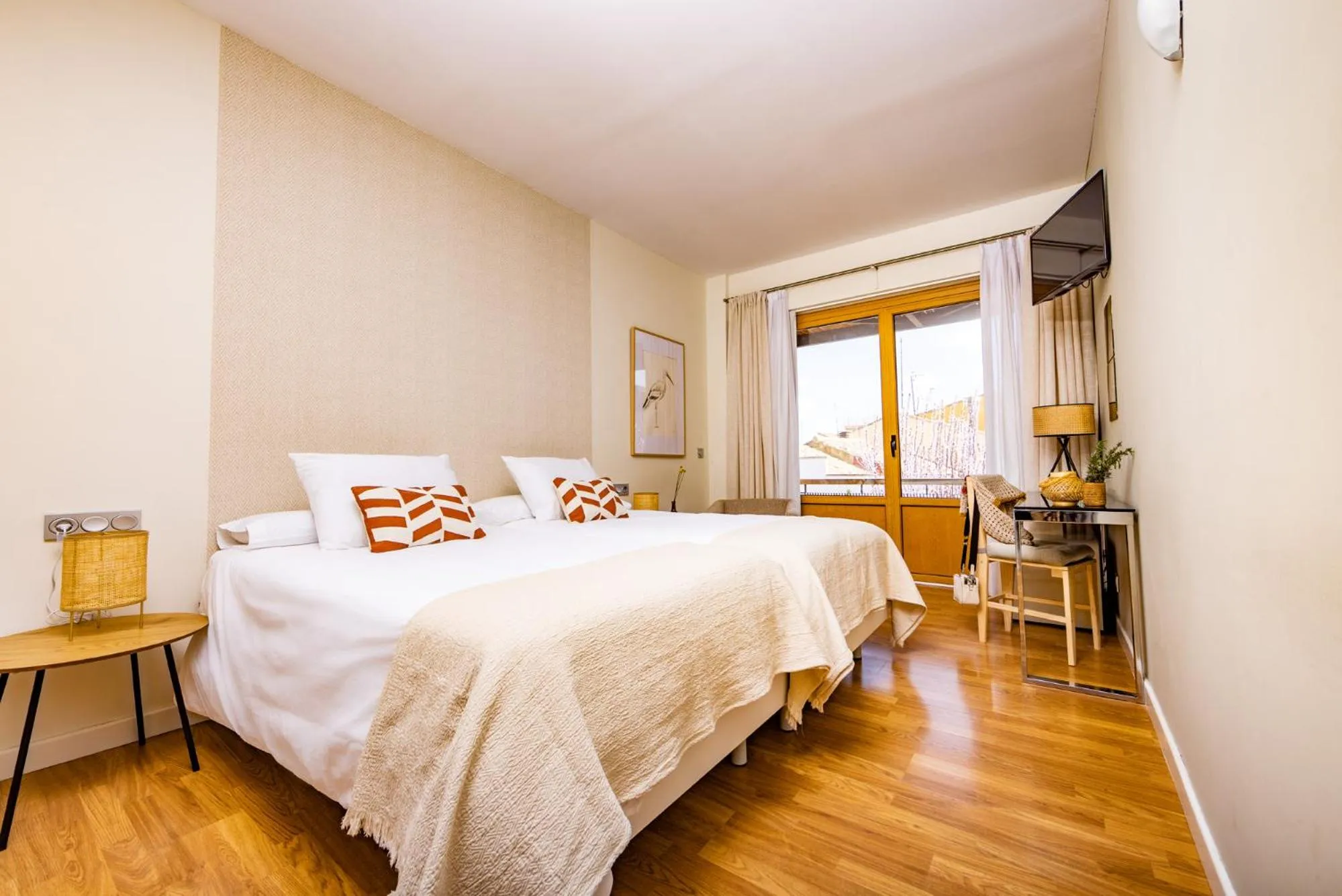 Bed in Eco-Hotel Doña Mayor