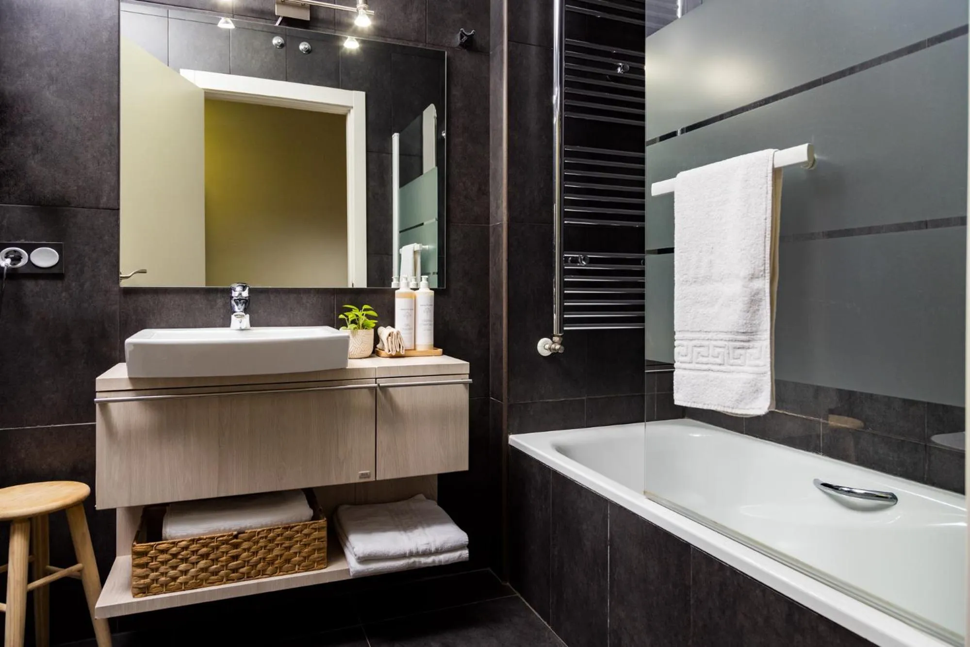 Bathroom in Eco-Hotel Doña Mayor