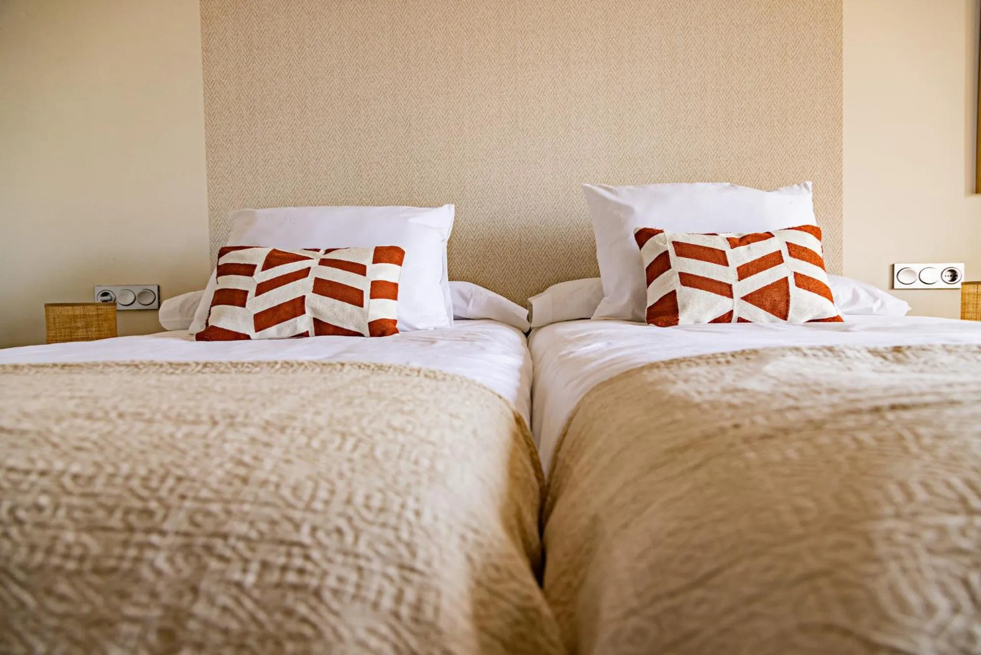 Bed in Eco-Hotel Doña Mayor