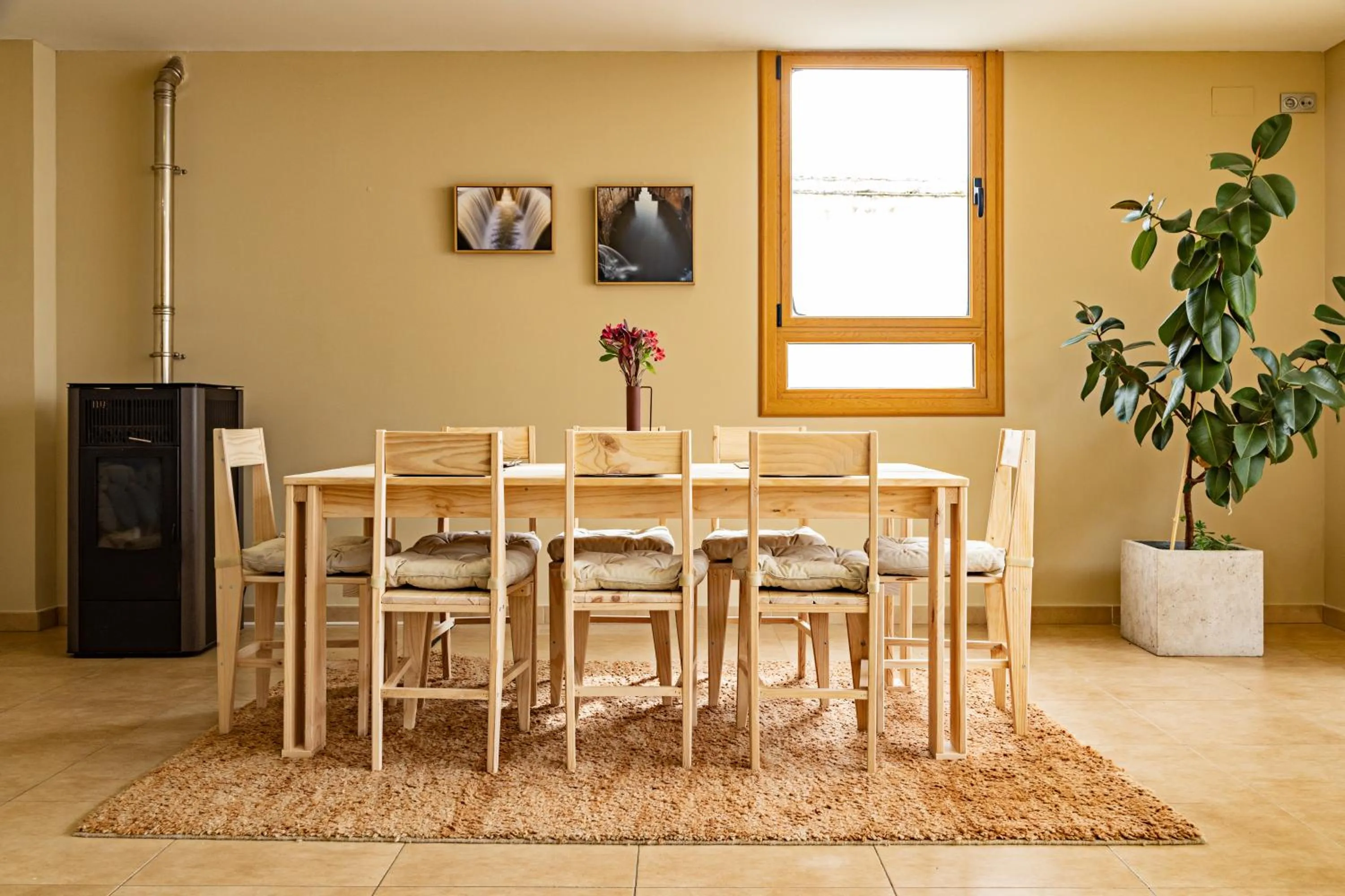 Seating area in Eco-Hotel Doña Mayor