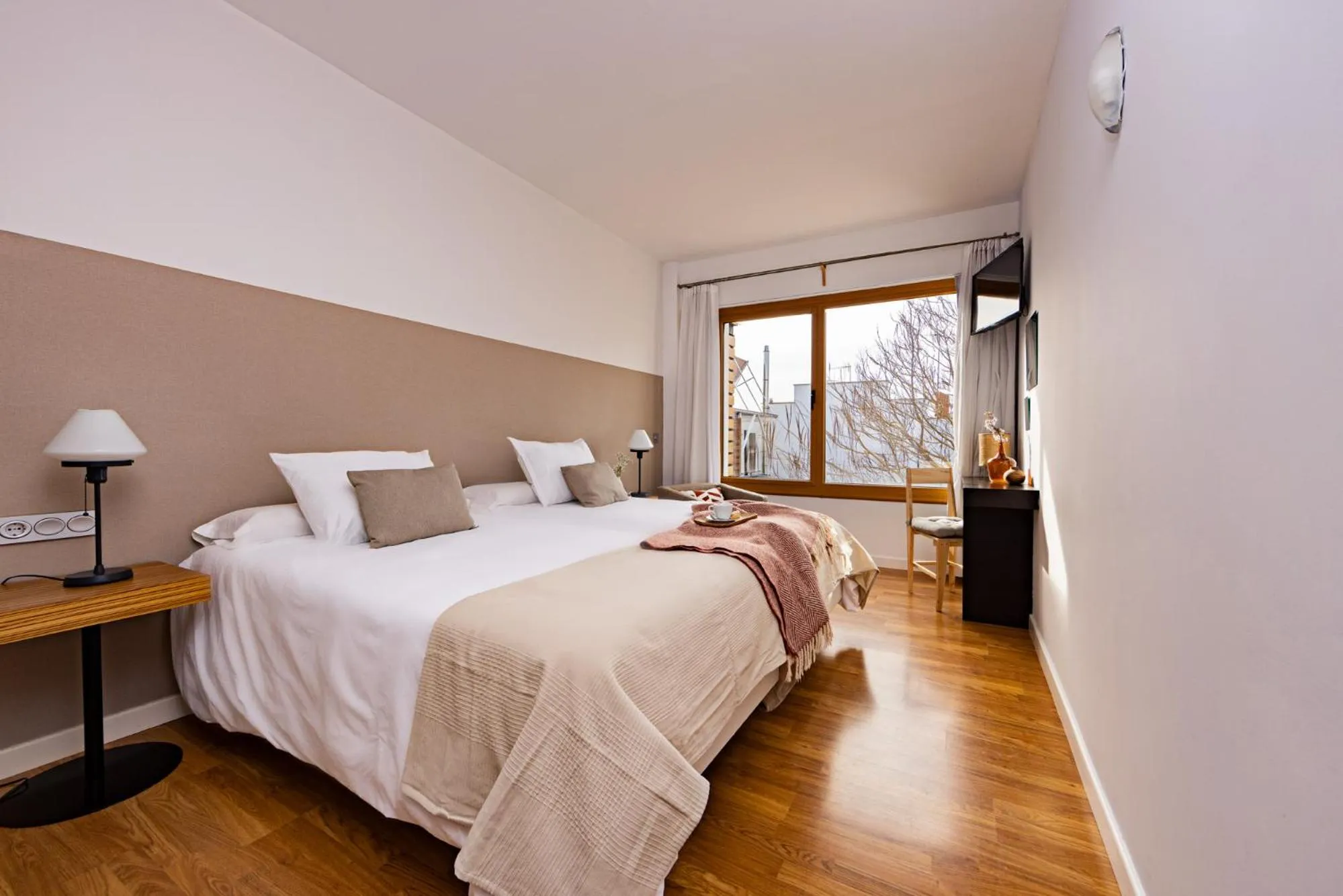 Bed in Eco-Hotel Doña Mayor