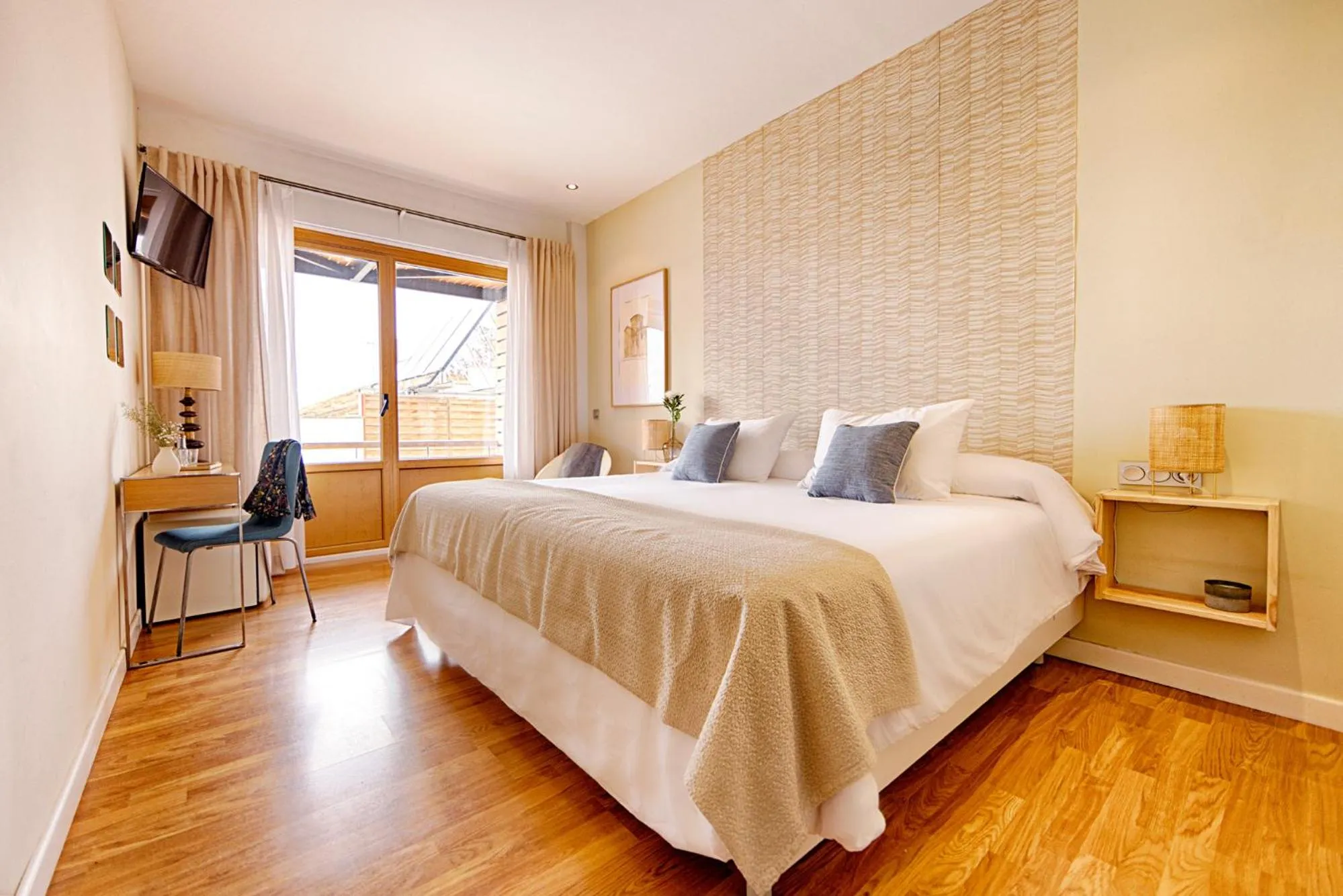 Bed in Eco-Hotel Doña Mayor