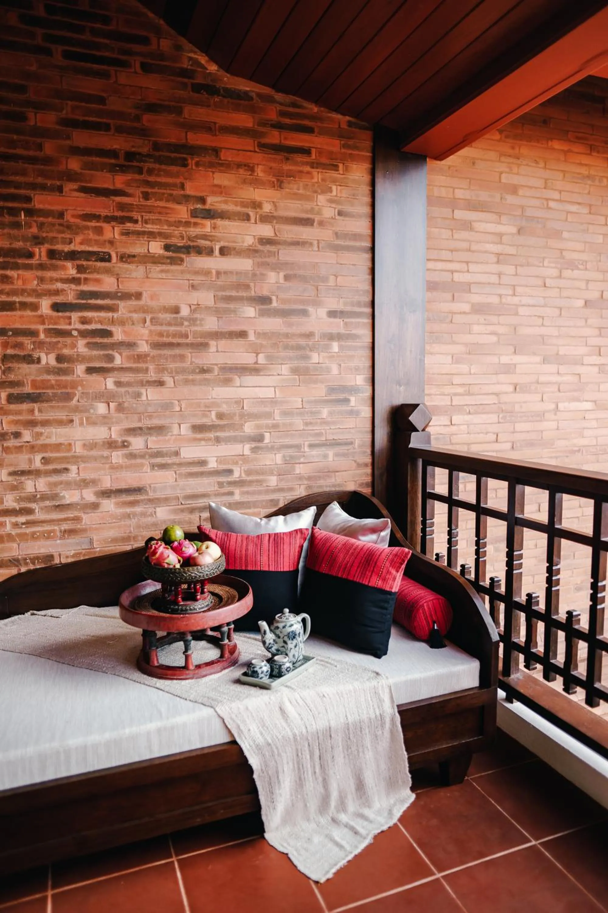 Balcony/Terrace, Bed in Phor Liang Meun Terracotta Arts