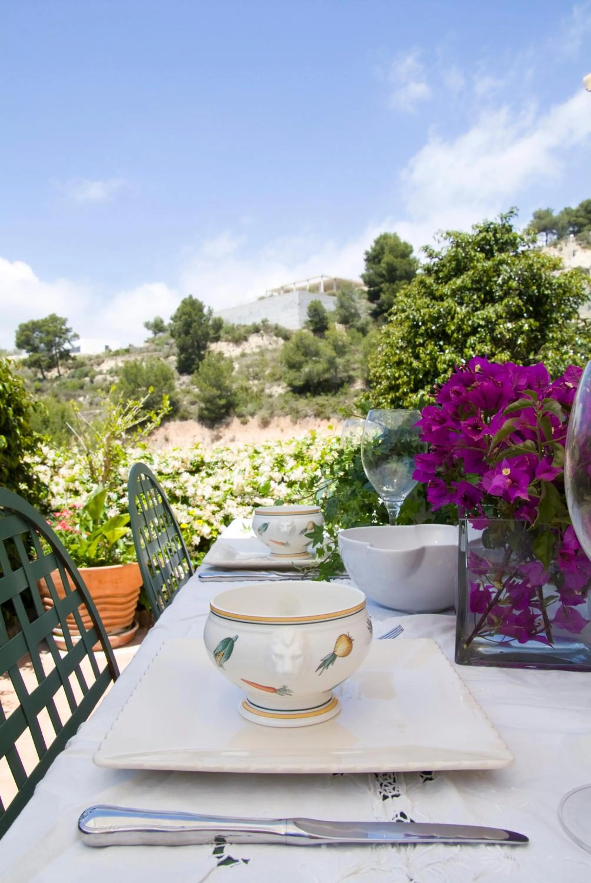 Patio in Villa Alegre Playa Calpe Grupo Terra de Mar, alojamientos con encanto