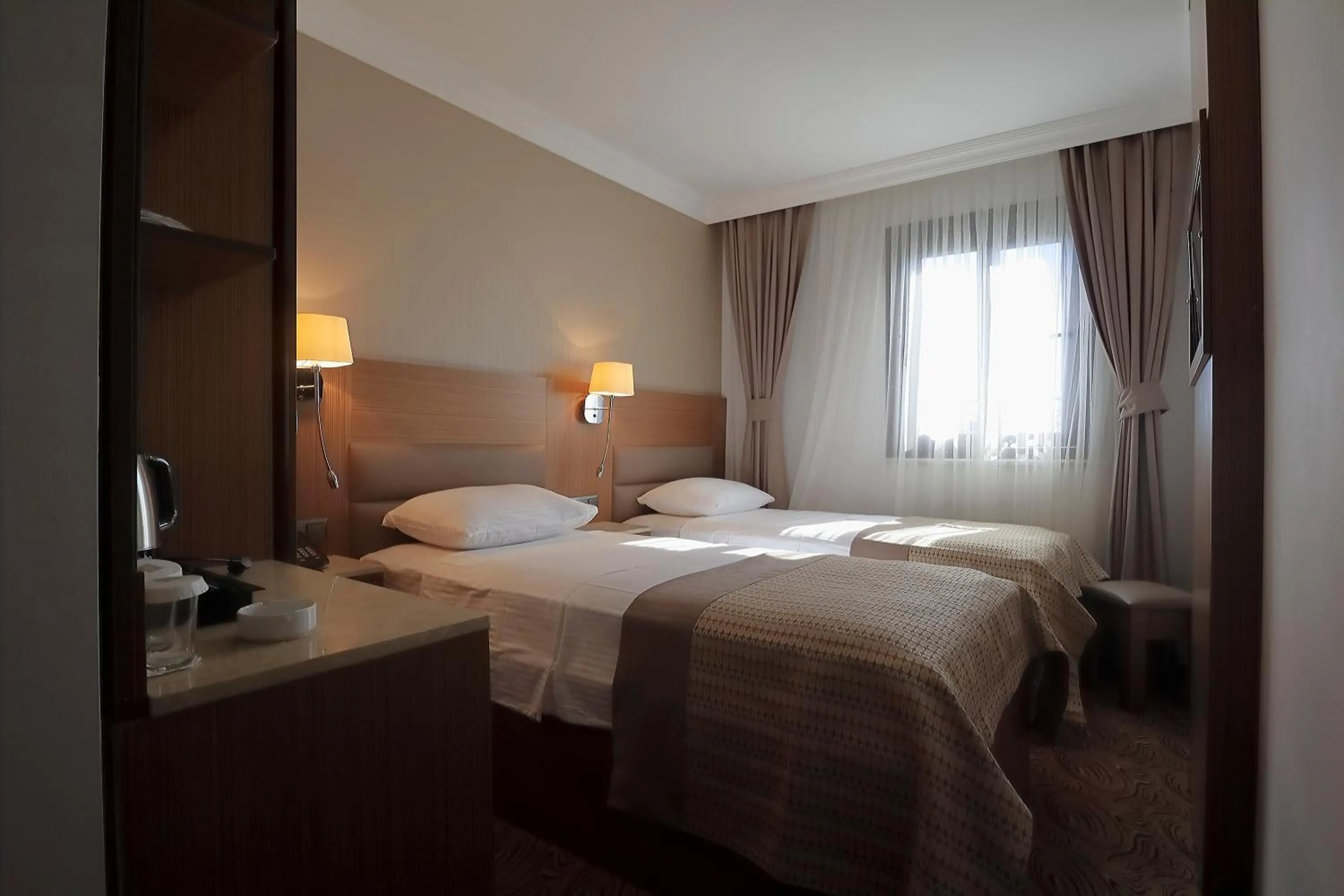 Bed in NL Amsterdam Hotel