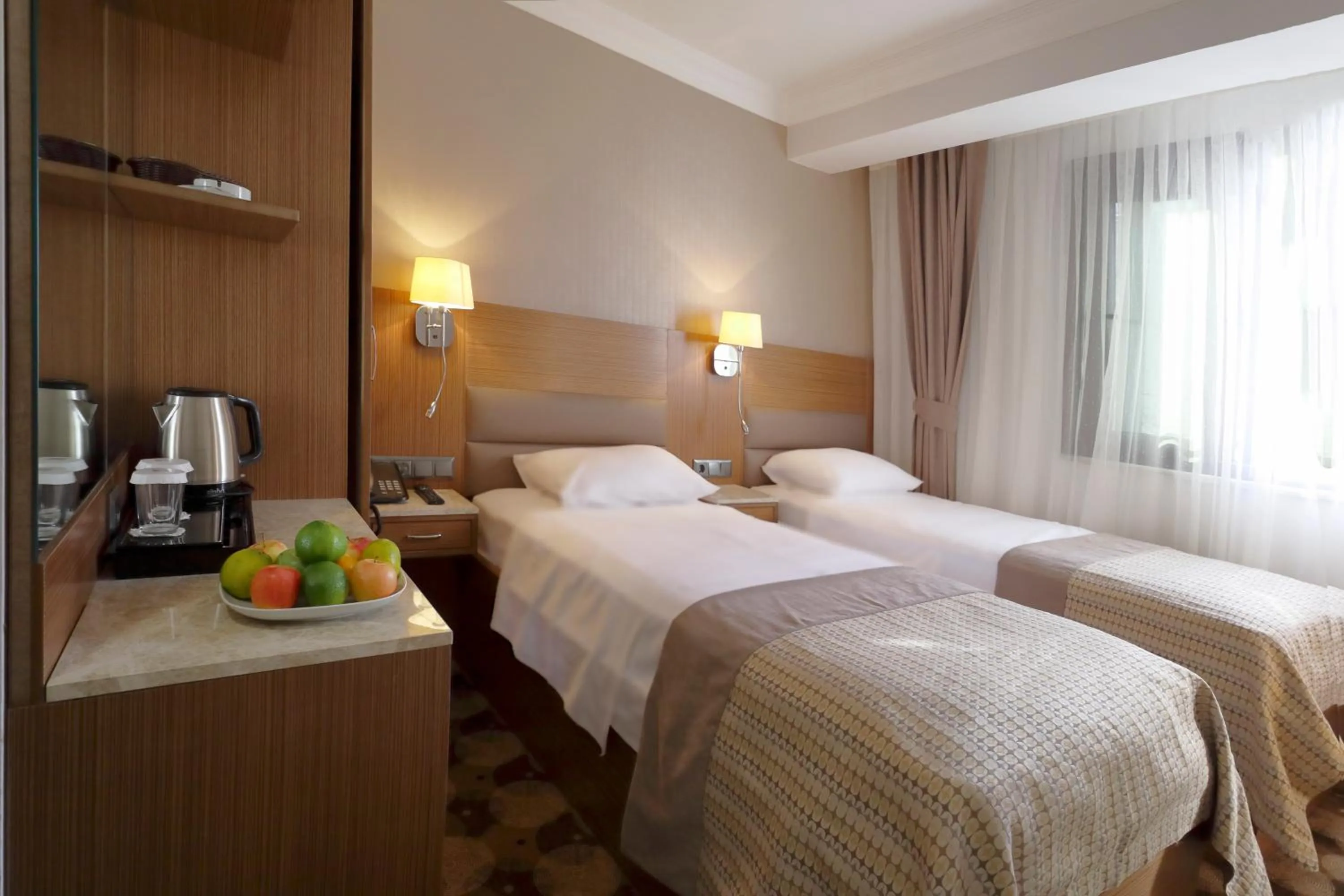 Bed in NL Amsterdam Hotel