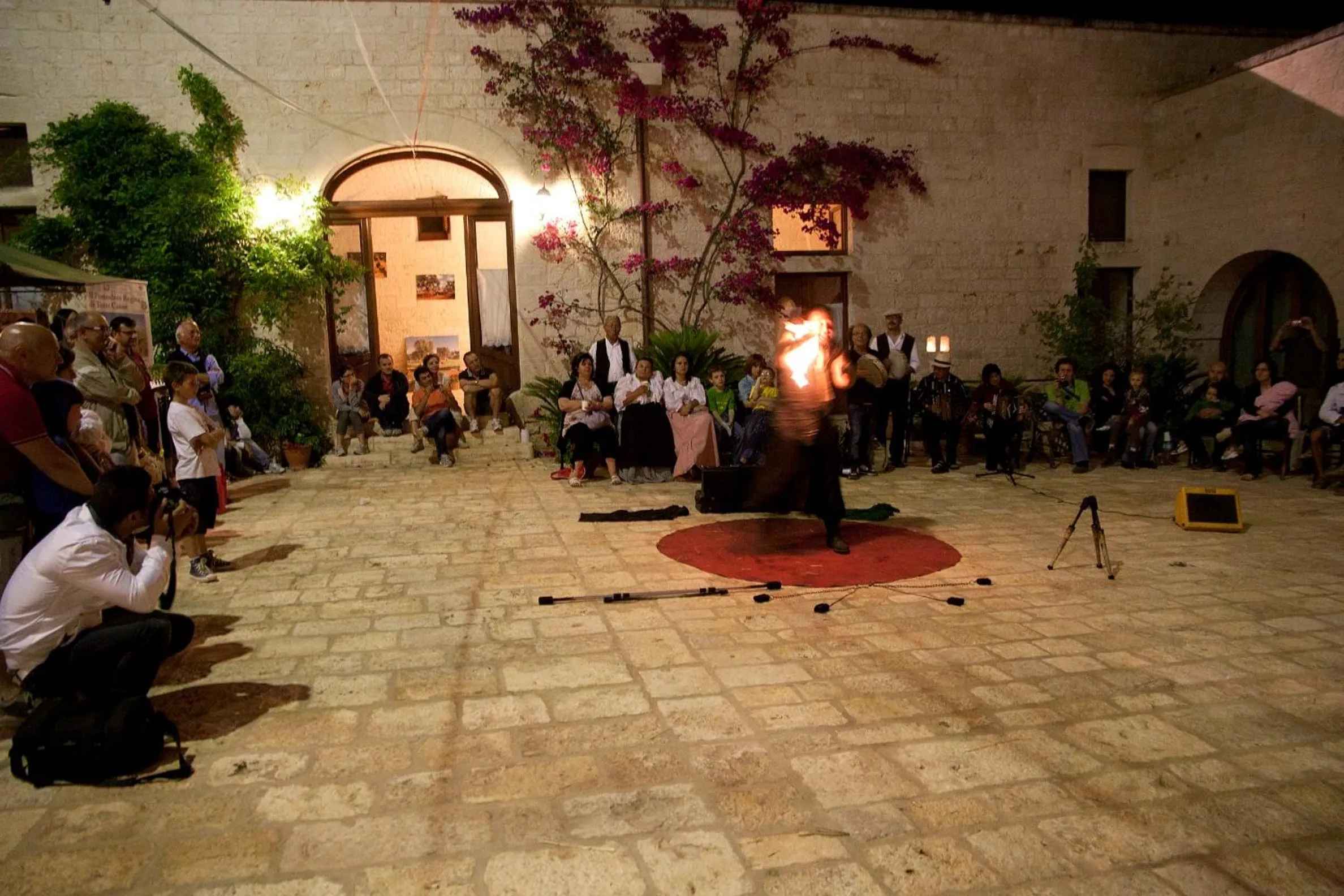 group of guests in Masseria Morrone