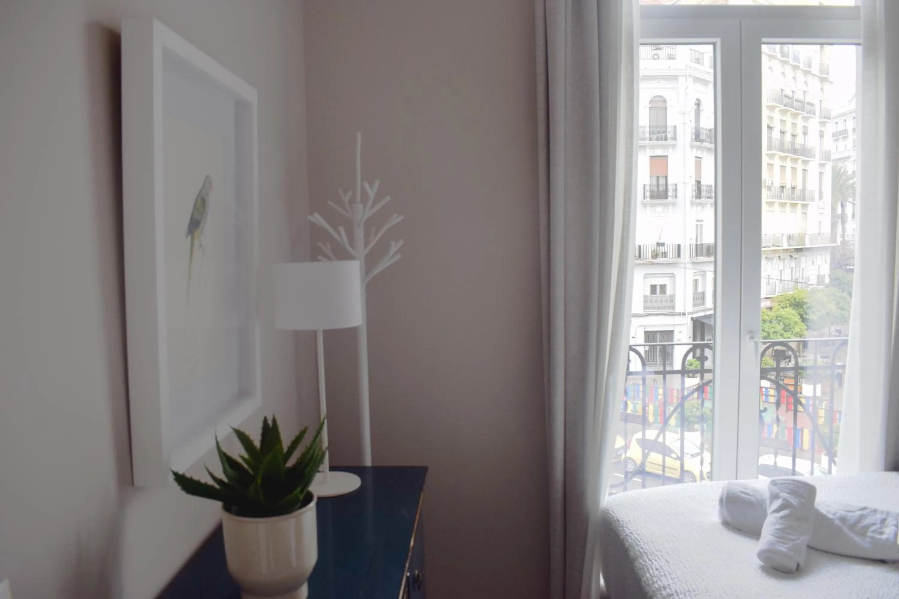 Bed in Valencia Apartamentos Goya