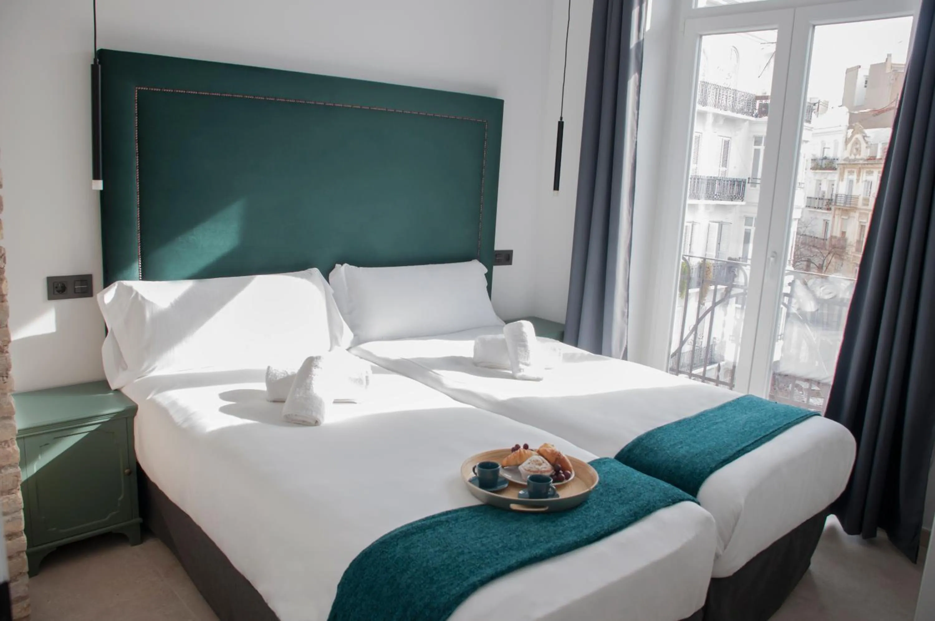 Bed in Valencia Apartamentos Goya