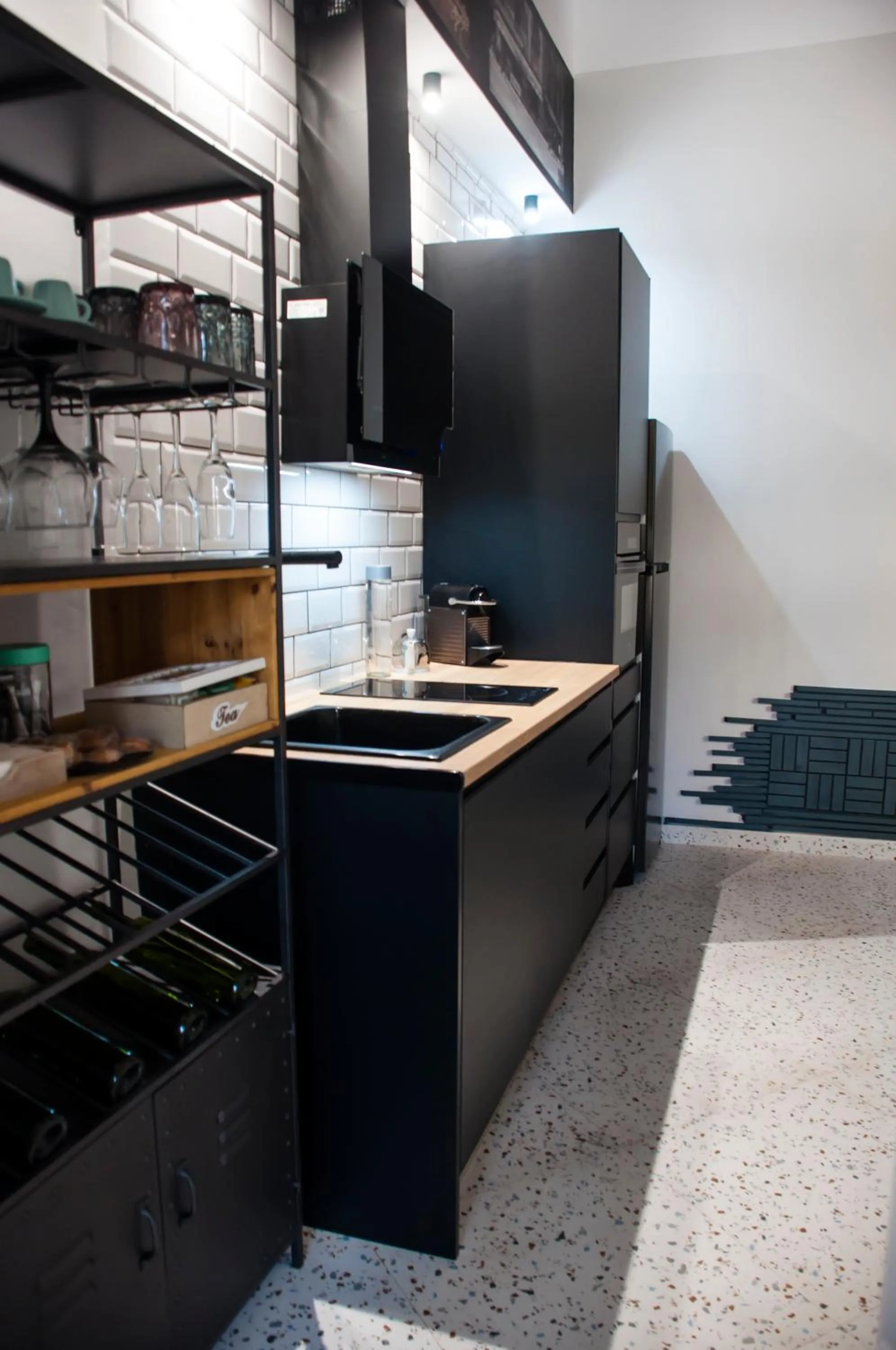 Kitchen or kitchenette in Valencia Apartamentos Goya