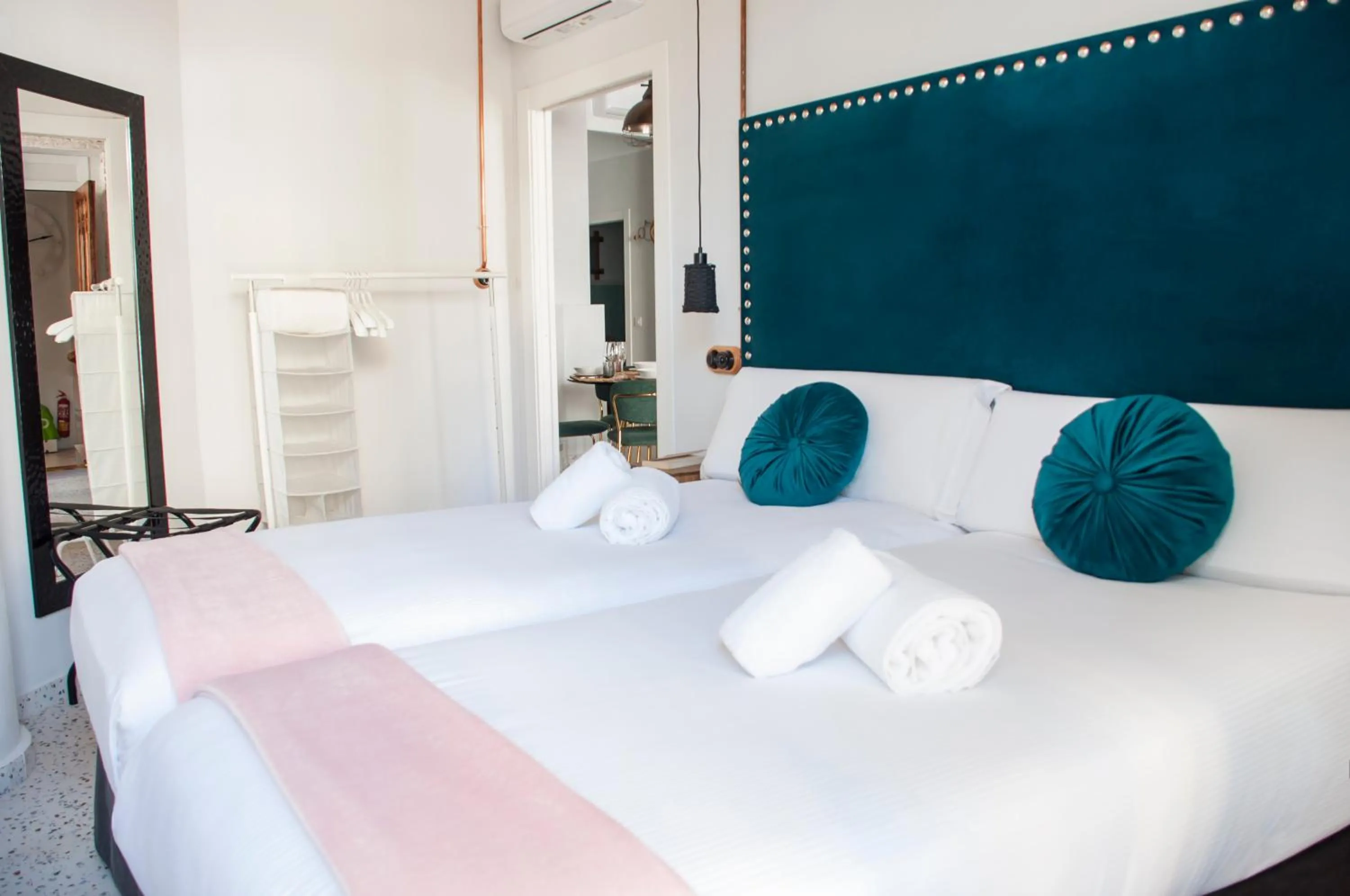 Bed in Valencia Apartamentos Goya
