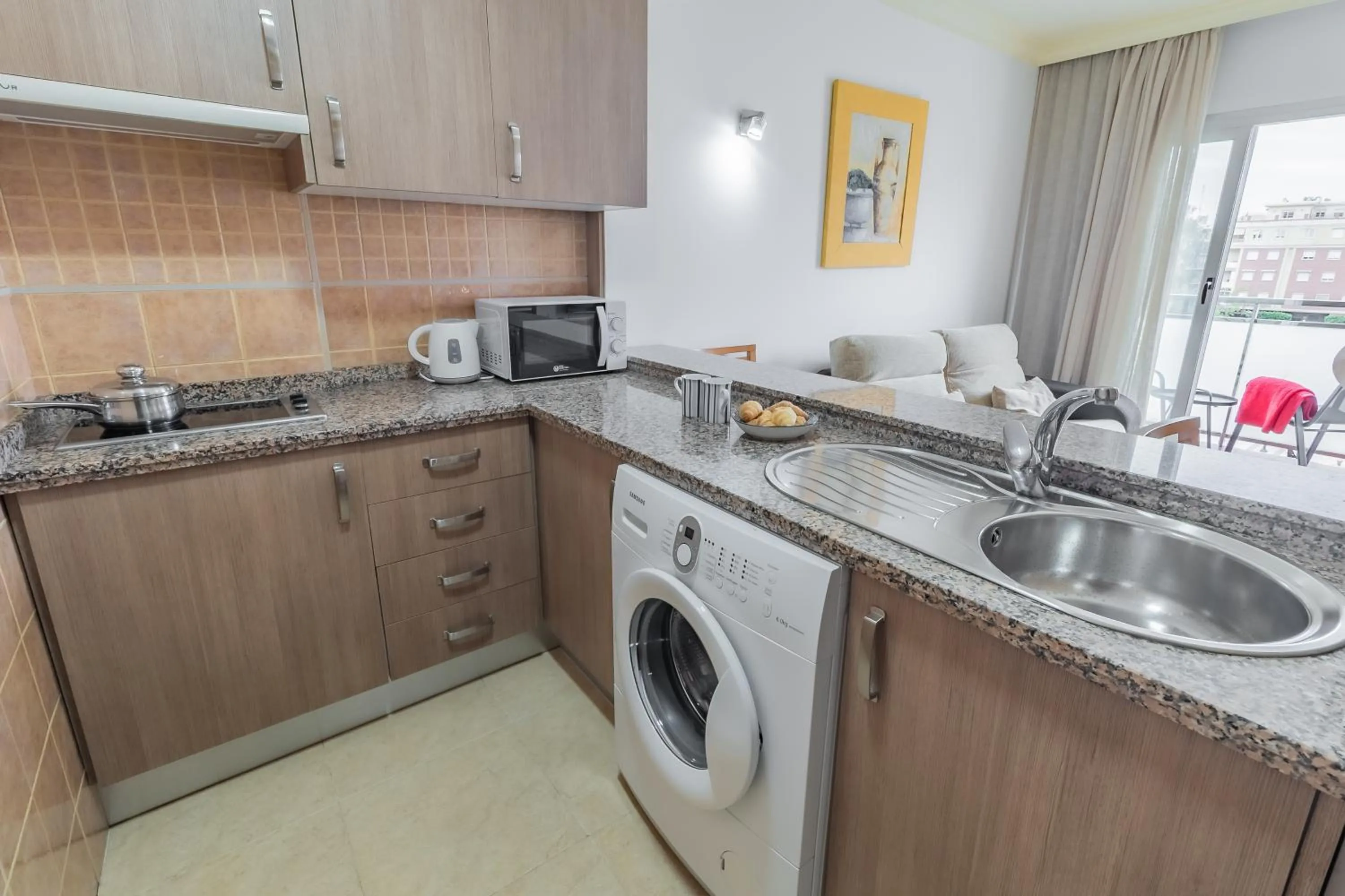 Kitchen or kitchenette in Apartamentos Turisticos Las Yucas