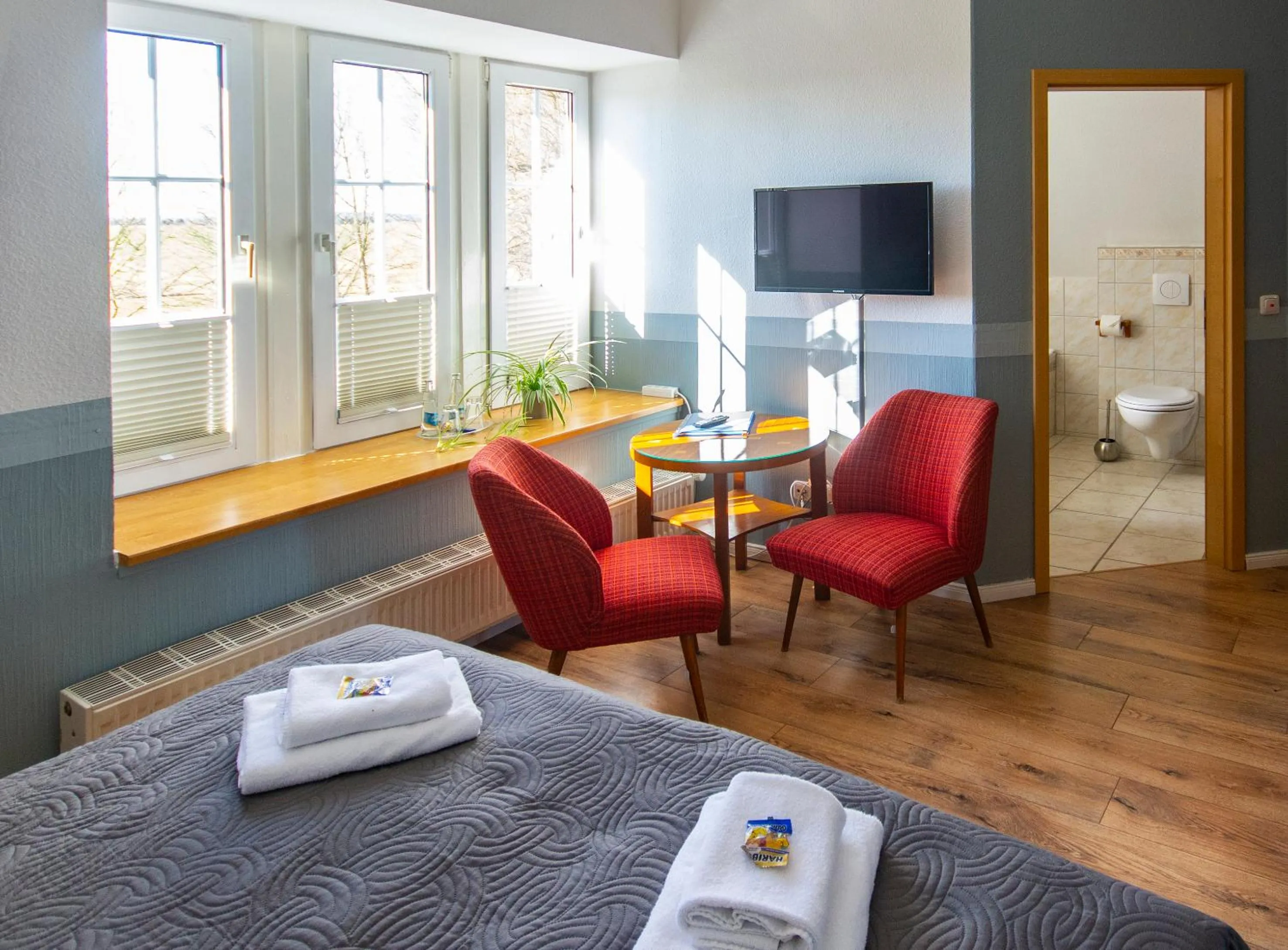 Seating area, Bed in Himmelreich Rügen