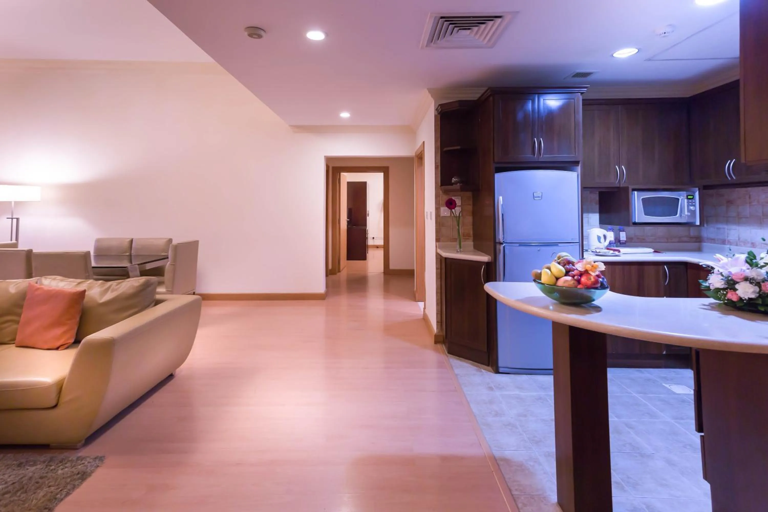 Kitchen or kitchenette in Al Safir Tower - Residence