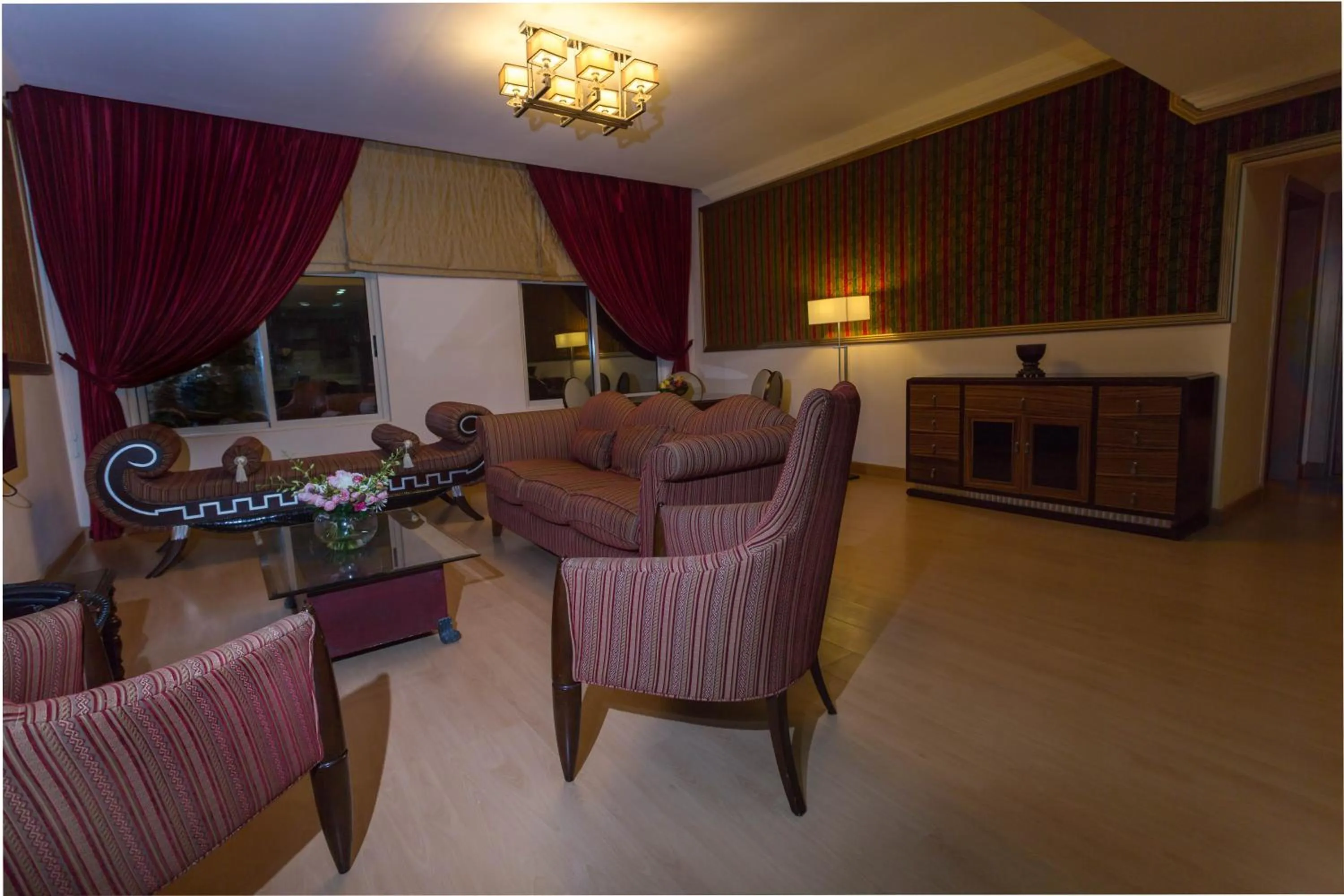 Living room in Al Safir Tower - Residence