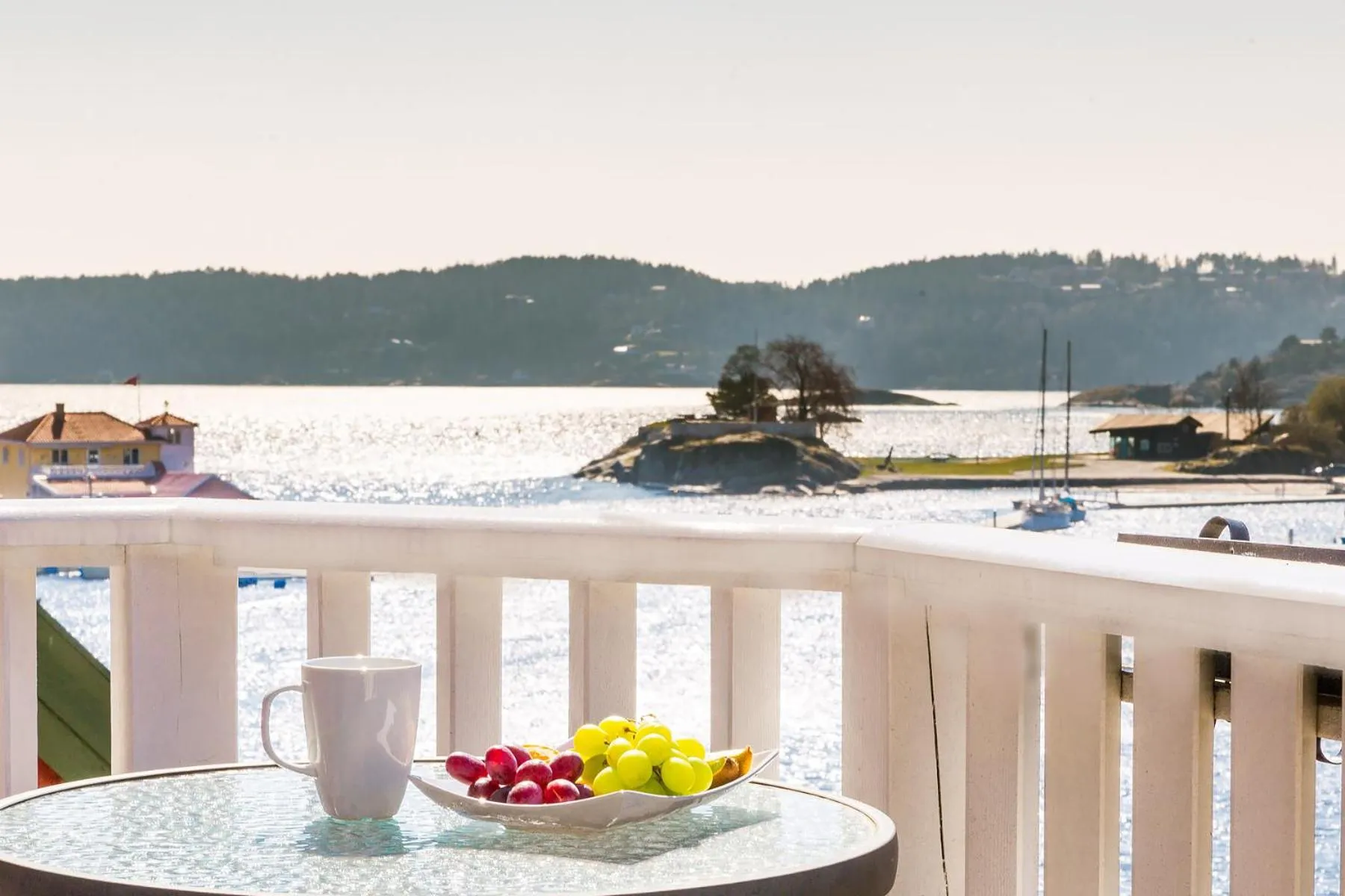 Balcony/Terrace in Victoria Hotel Kragerø