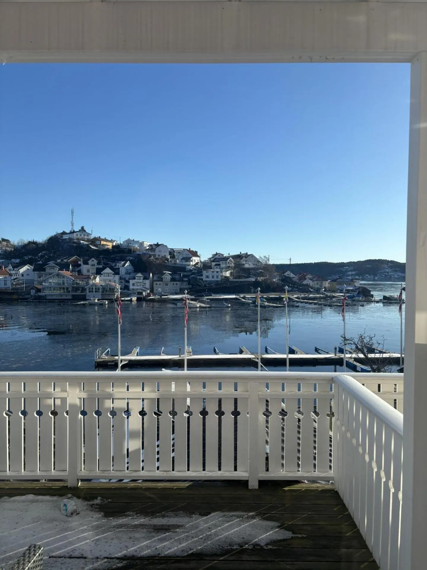 Balcony/Terrace in Victoria Hotel Kragerø