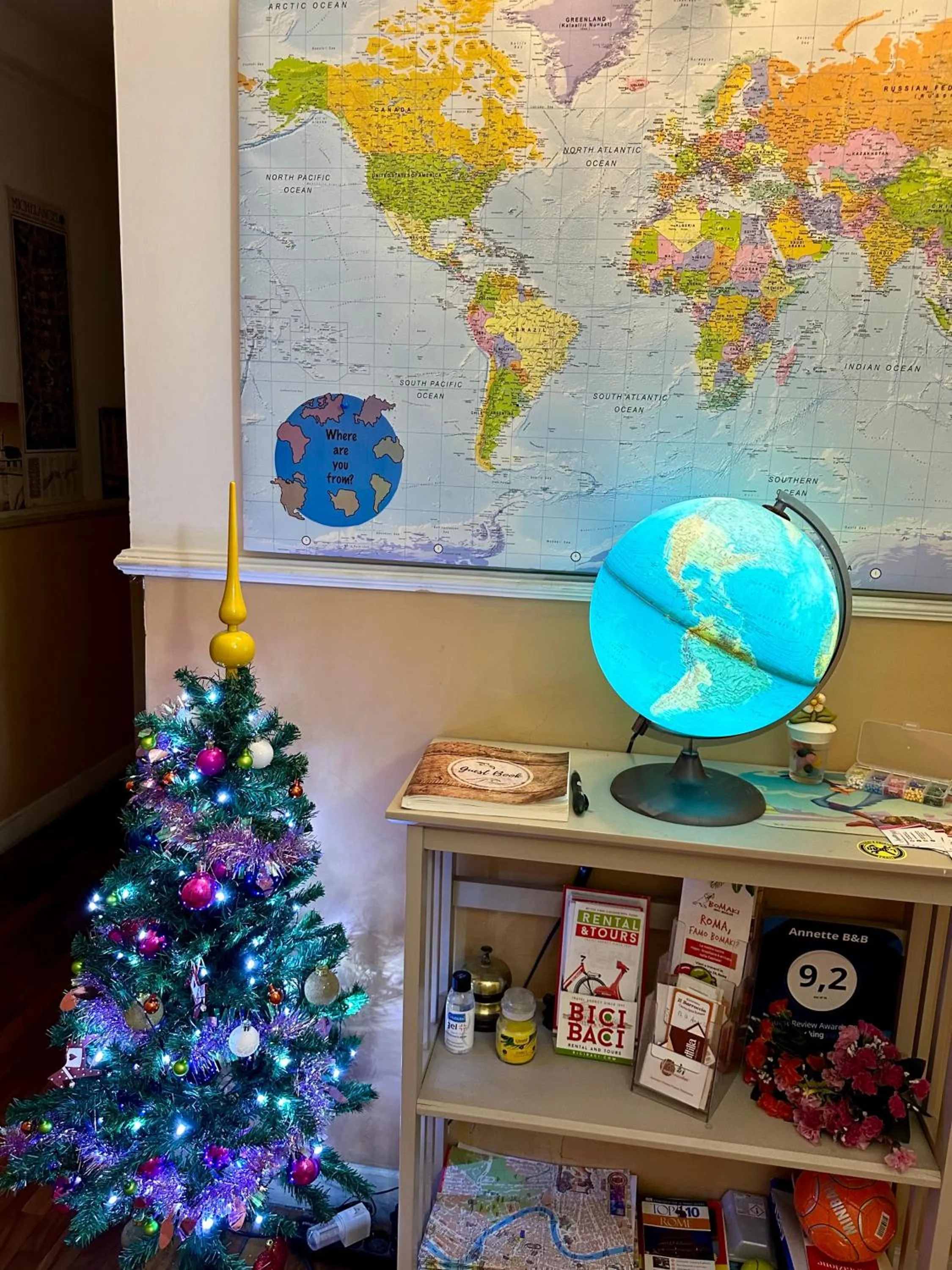 Lobby or reception in Annette B&B