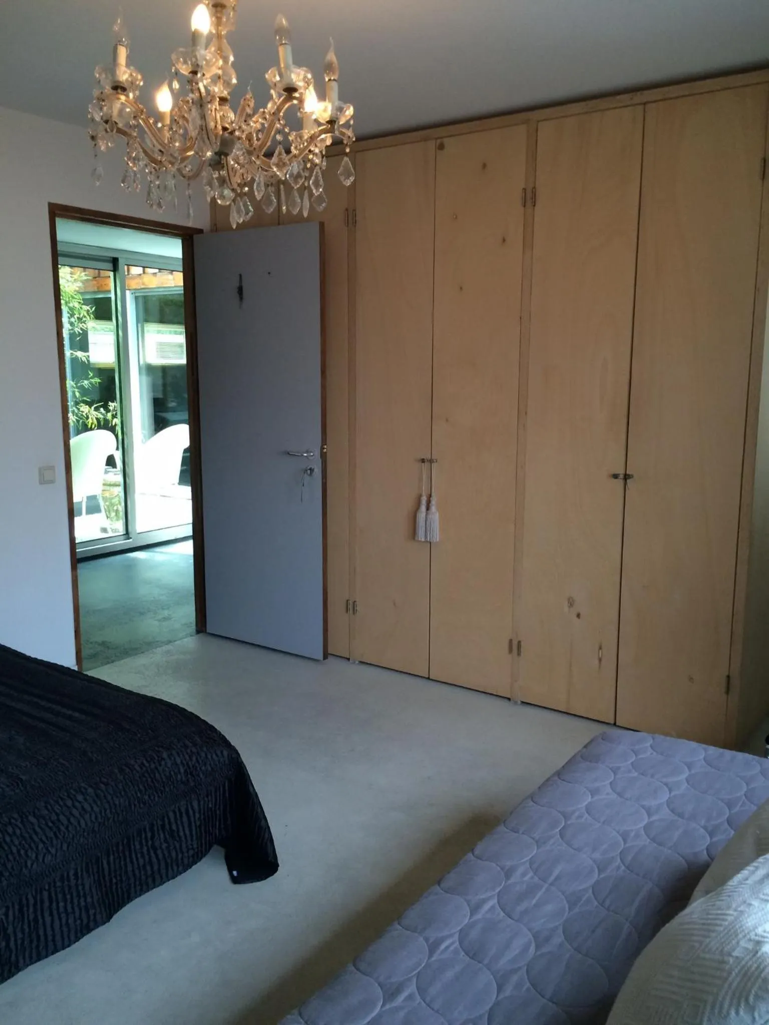 Patio, Bed in B&B Habitat