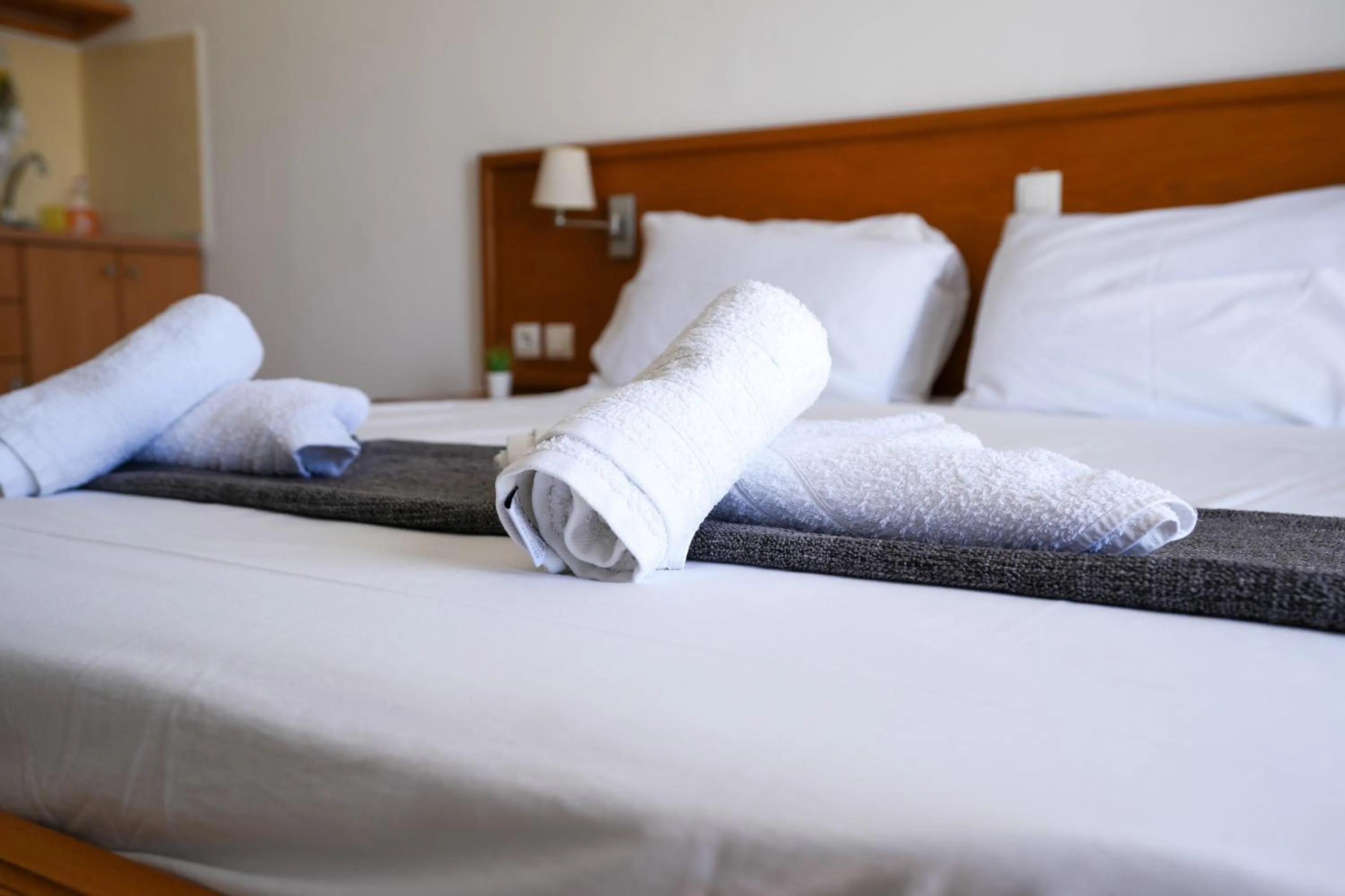 Bed in Pittas Studios