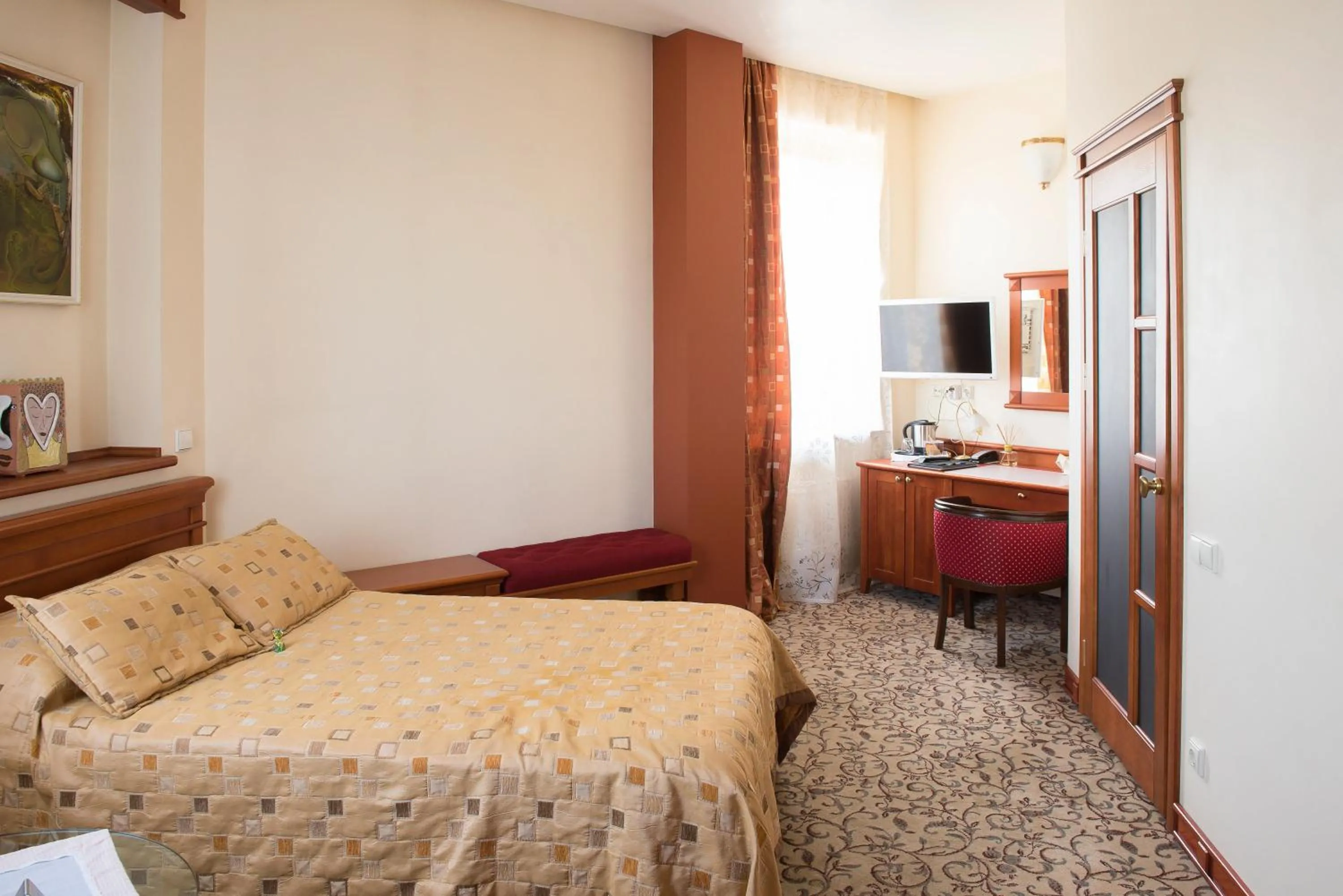 Bed in Pažaislis Park Hotel