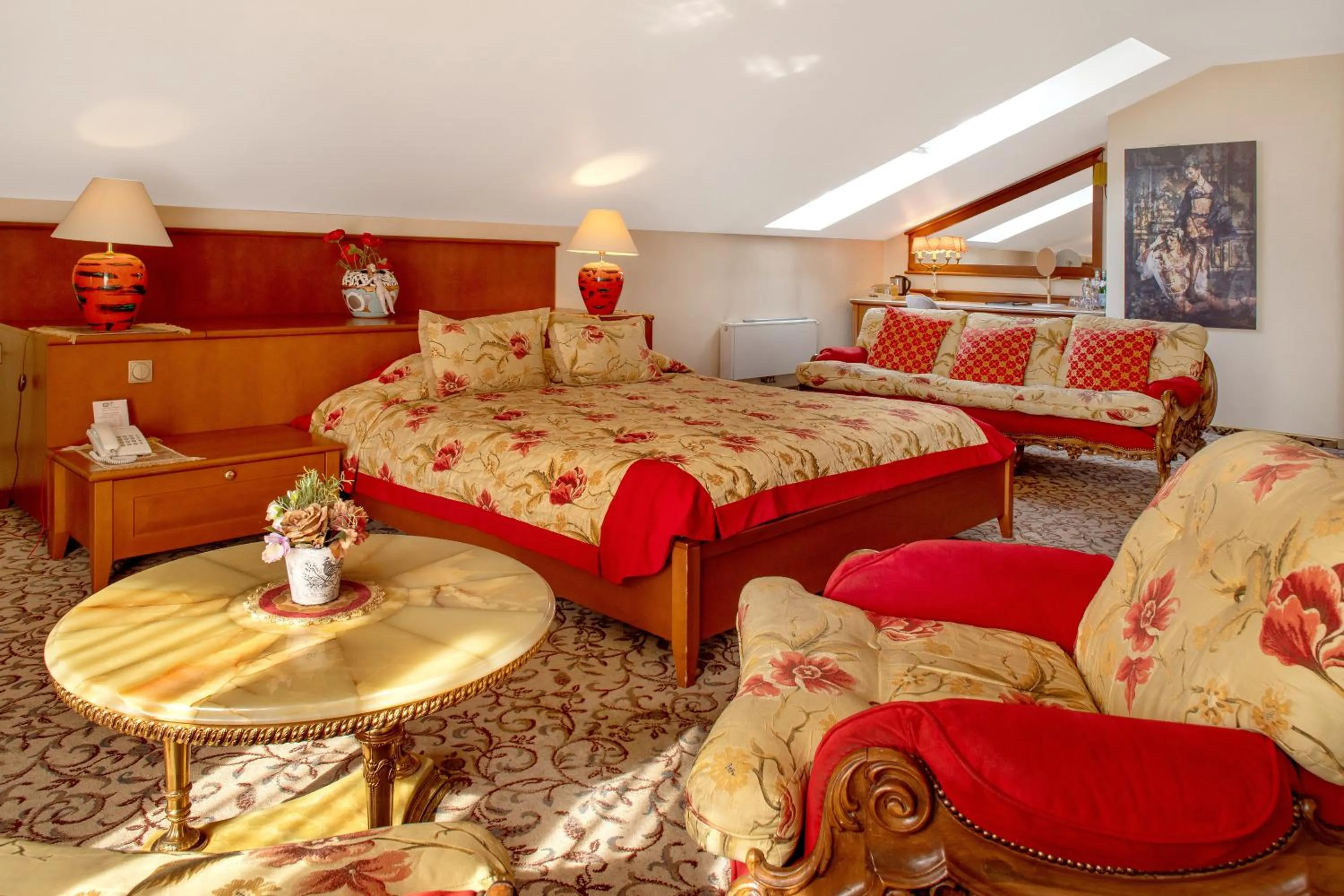 Bed in Pažaislis Park Hotel