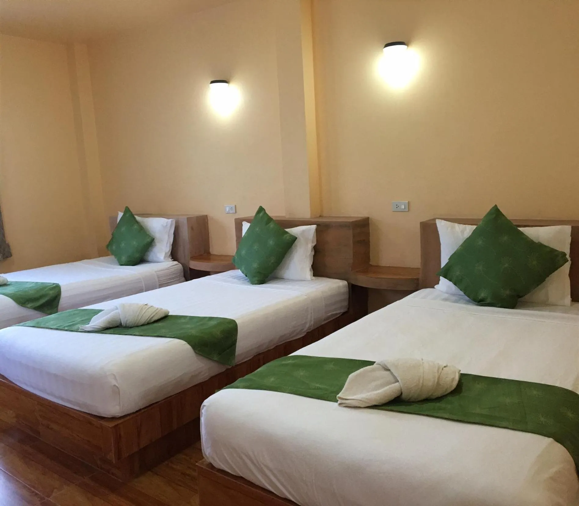 Bed in Ocean View Resort