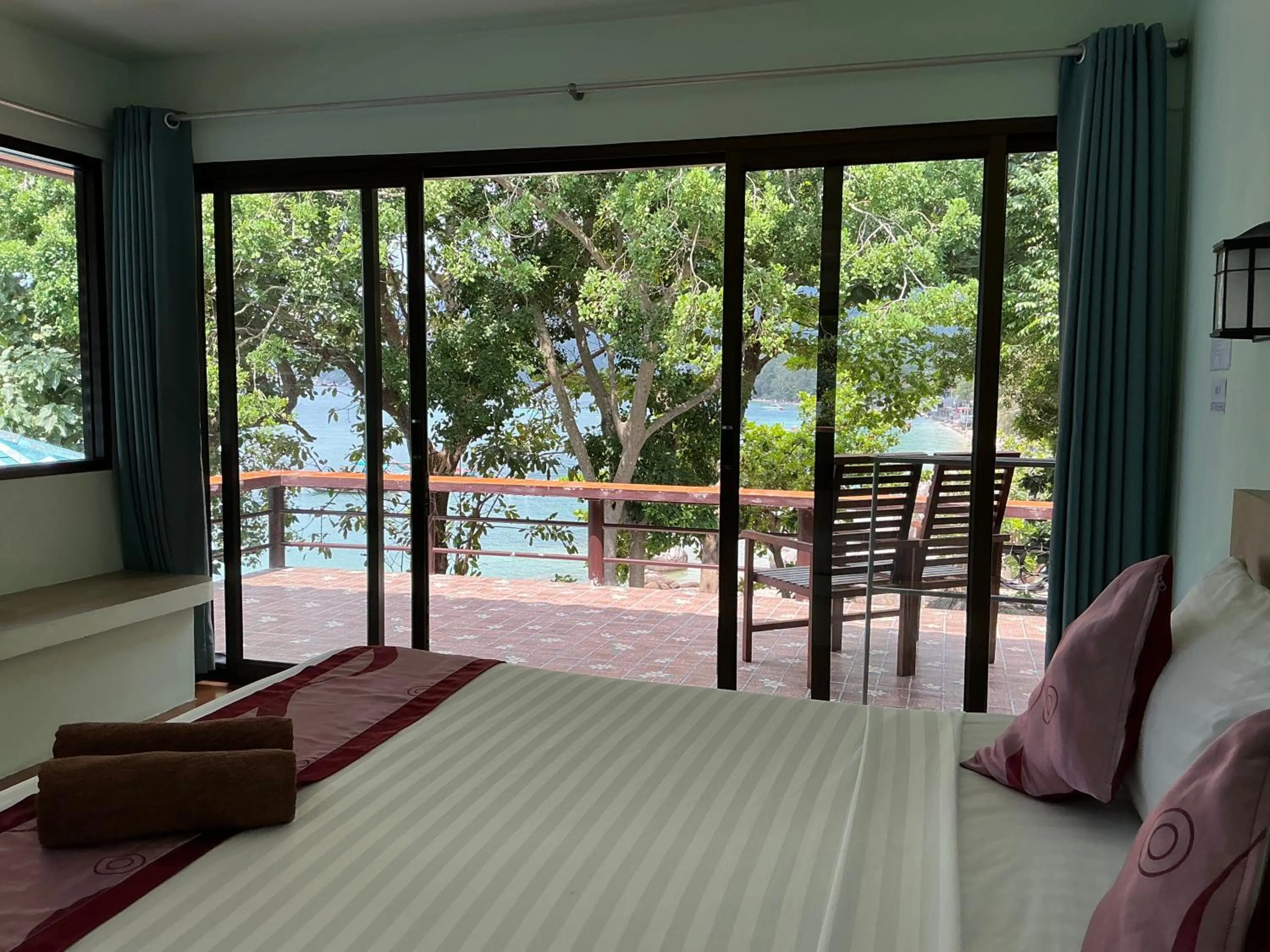 Bed in Ocean View Resort