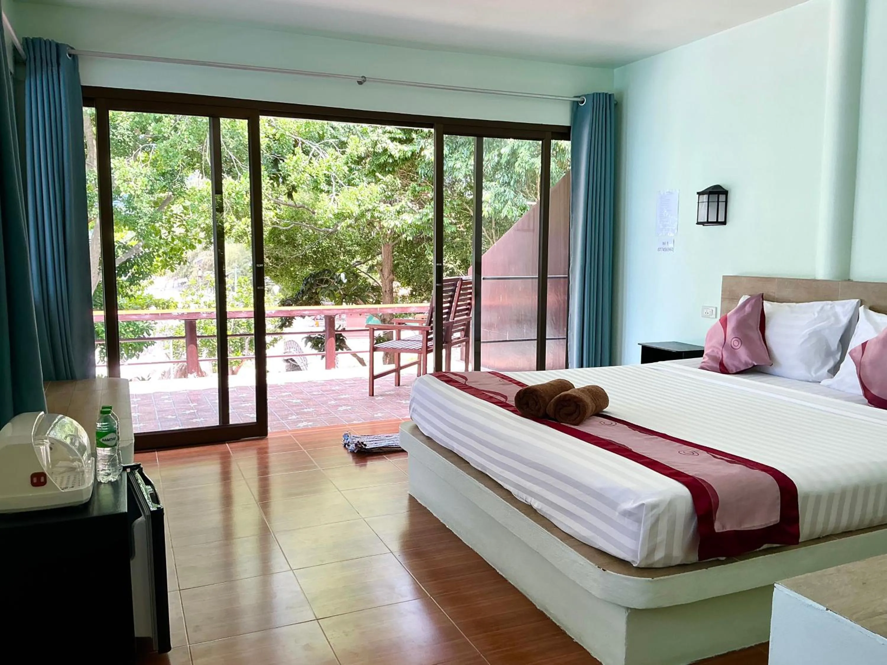 Bed in Ocean View Resort