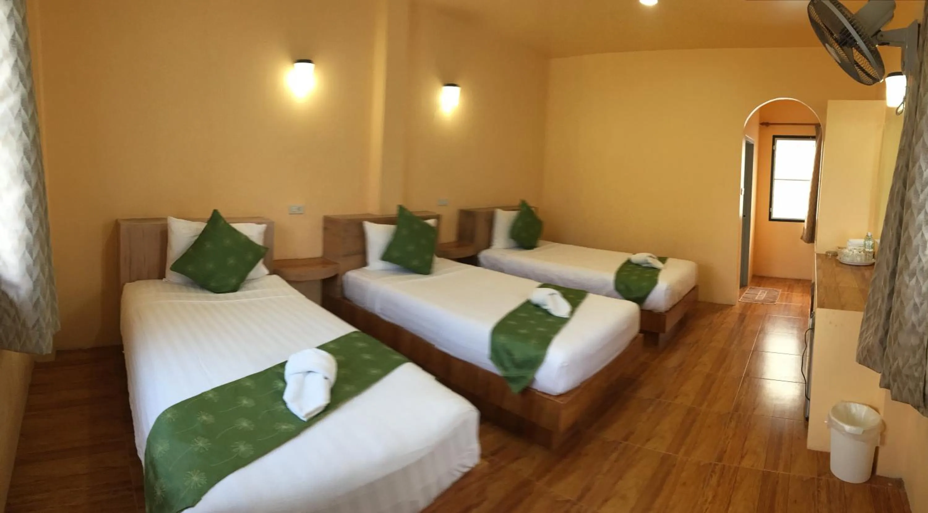 Bed in Ocean View Resort