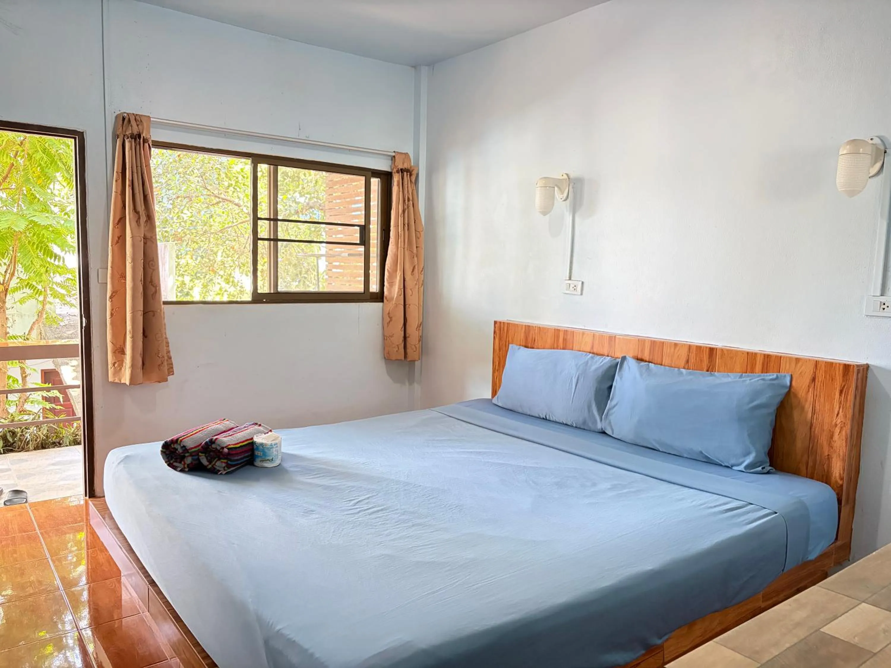 Bed in Ocean View Resort