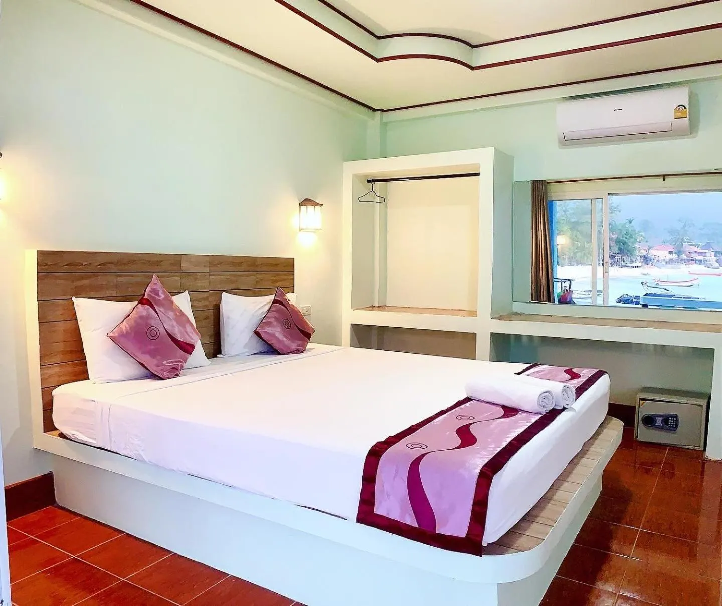 Bed in Ocean View Resort