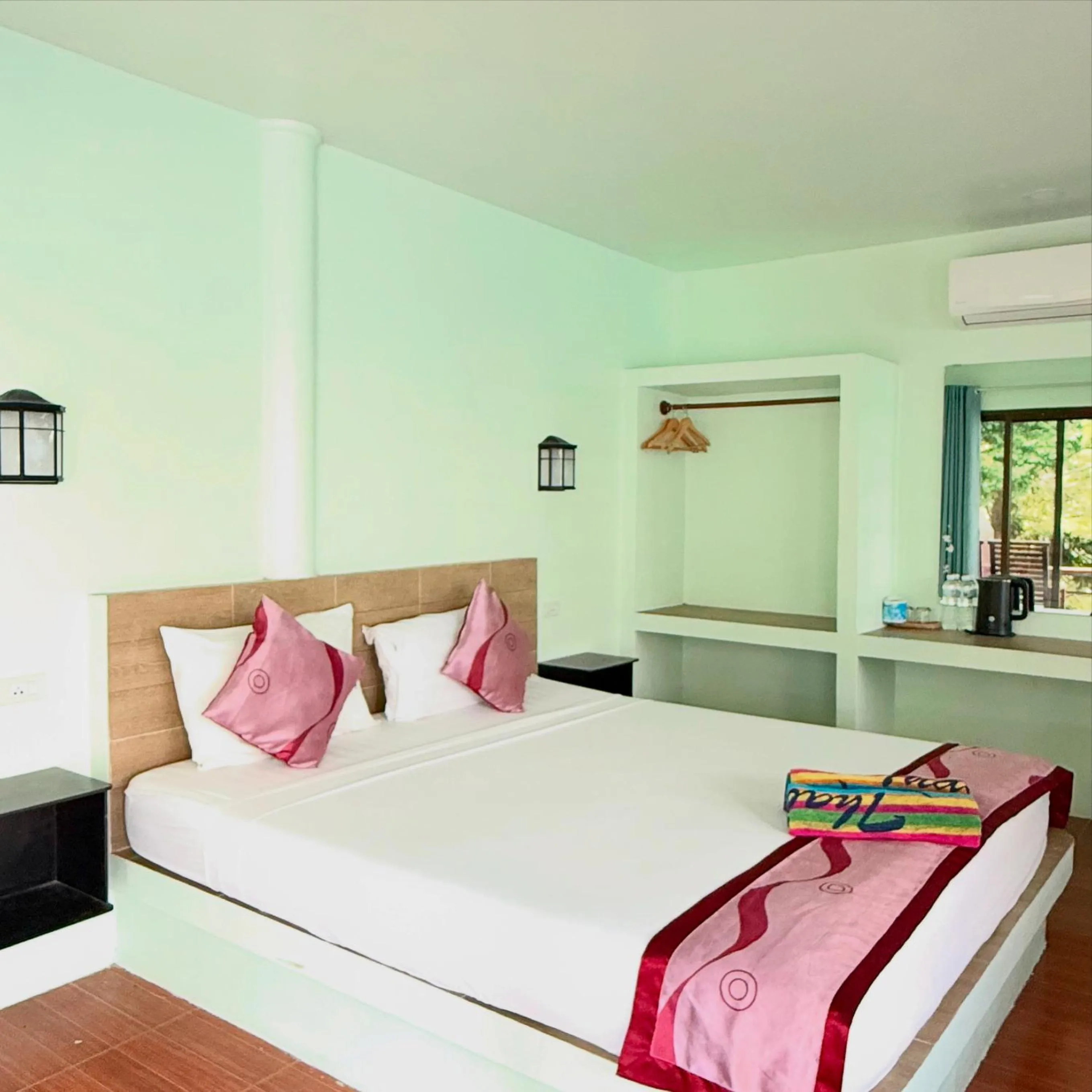 Bed in Ocean View Resort