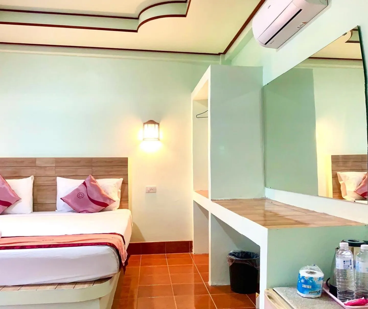 Bed in Ocean View Resort