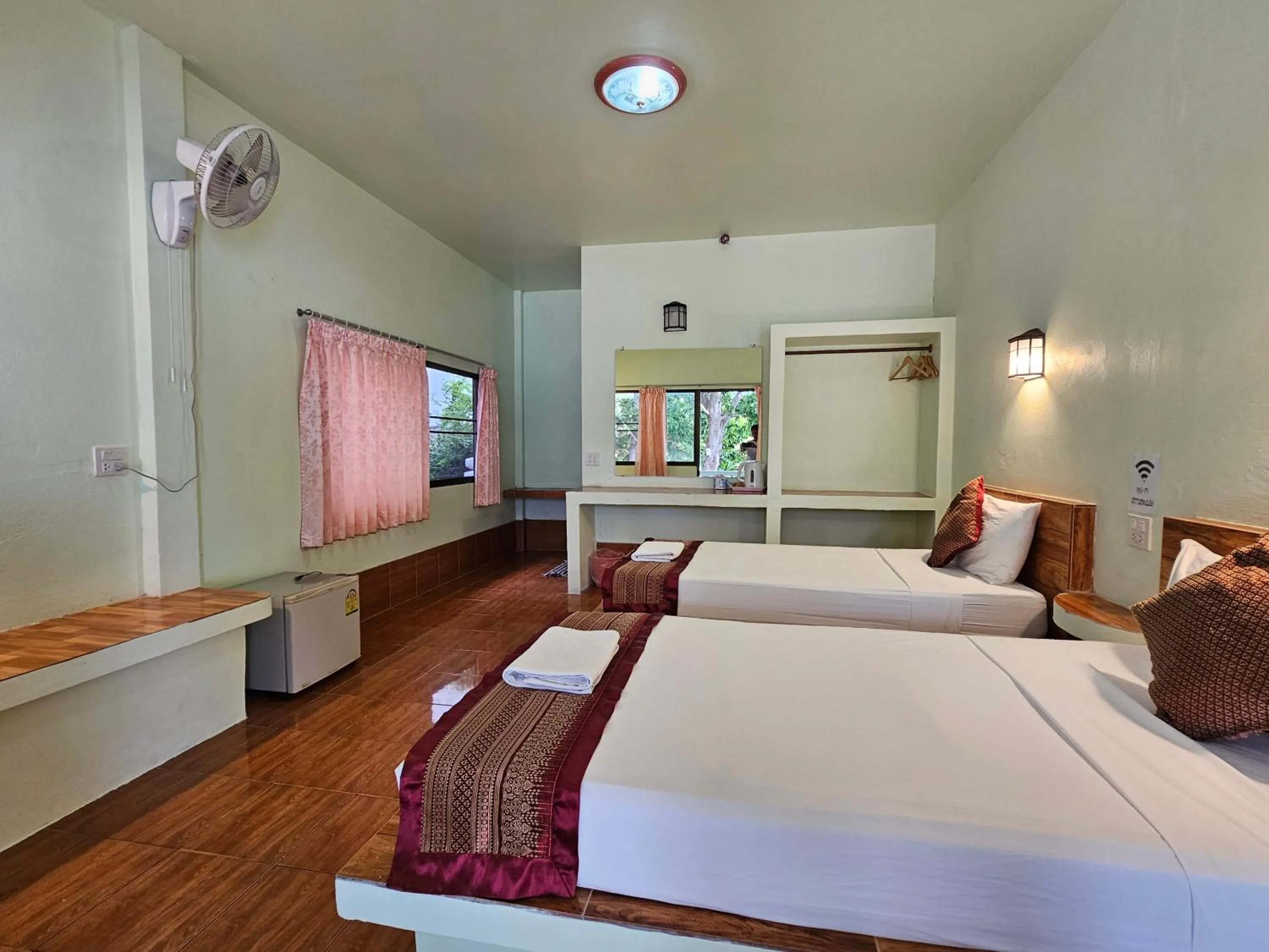 Bed in Ocean View Resort