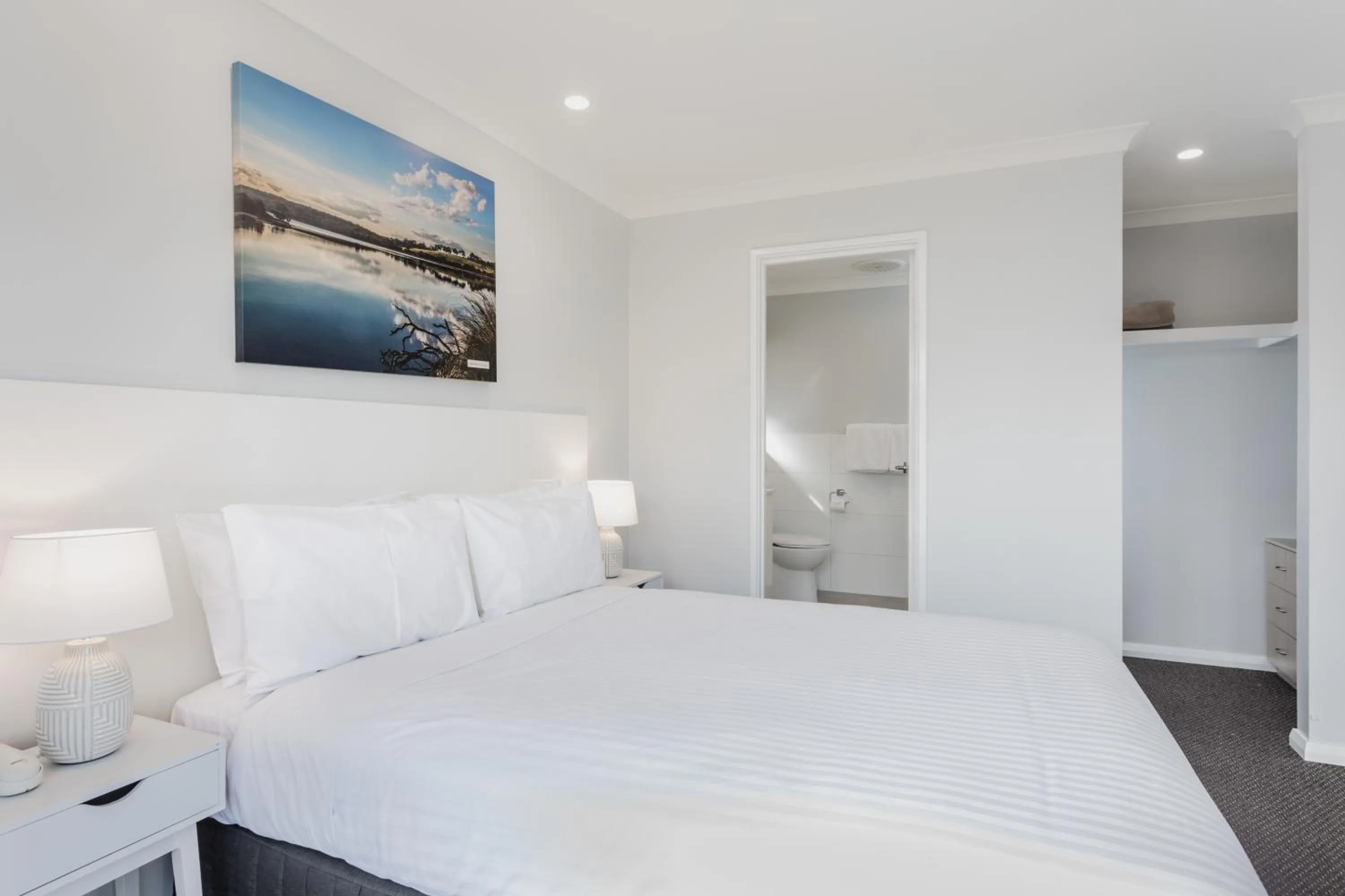 Bedroom, Bed in Quality Apartments Banksia Albany