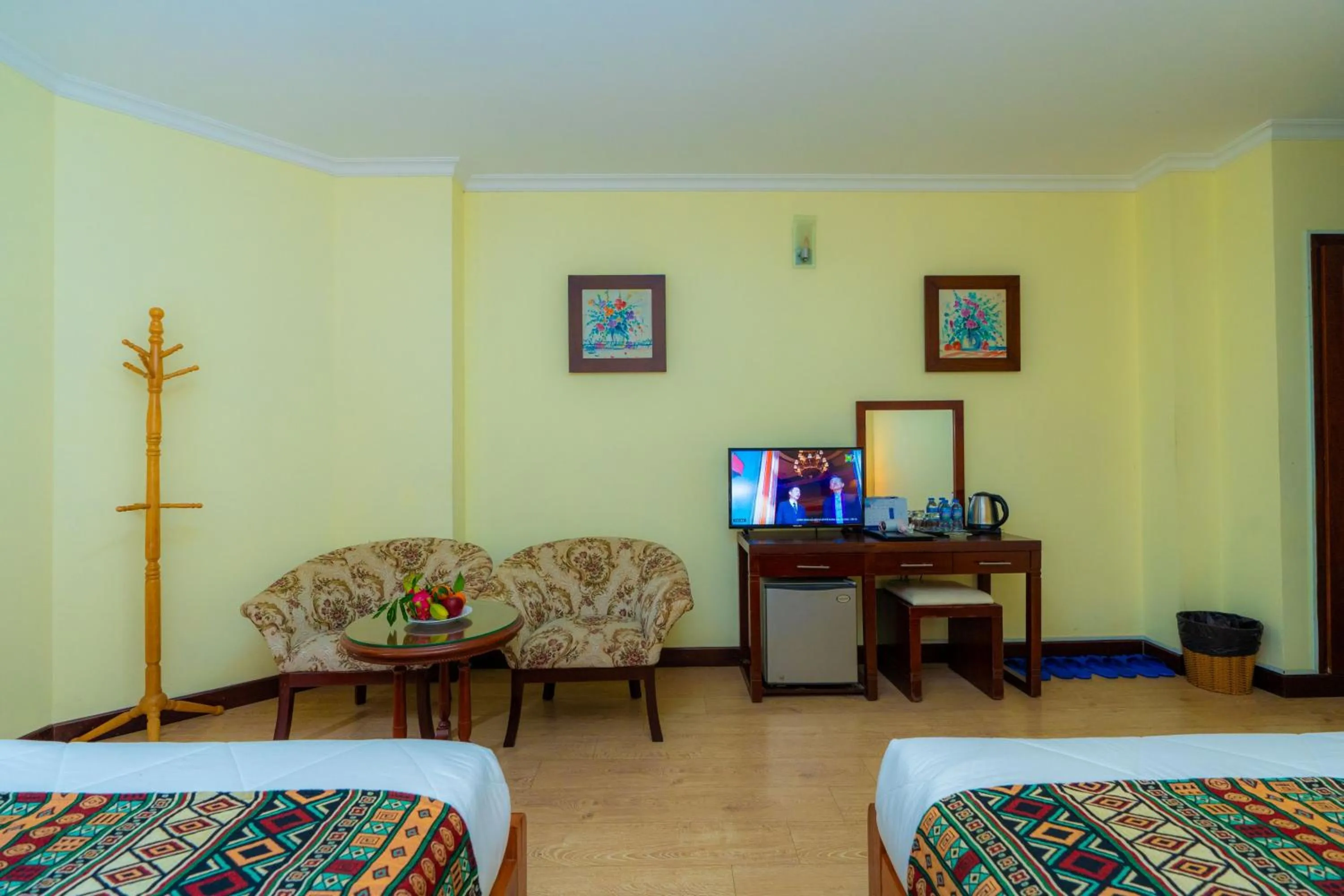 TV and multimedia, Bed in Hoang Ha Boutique Hotel