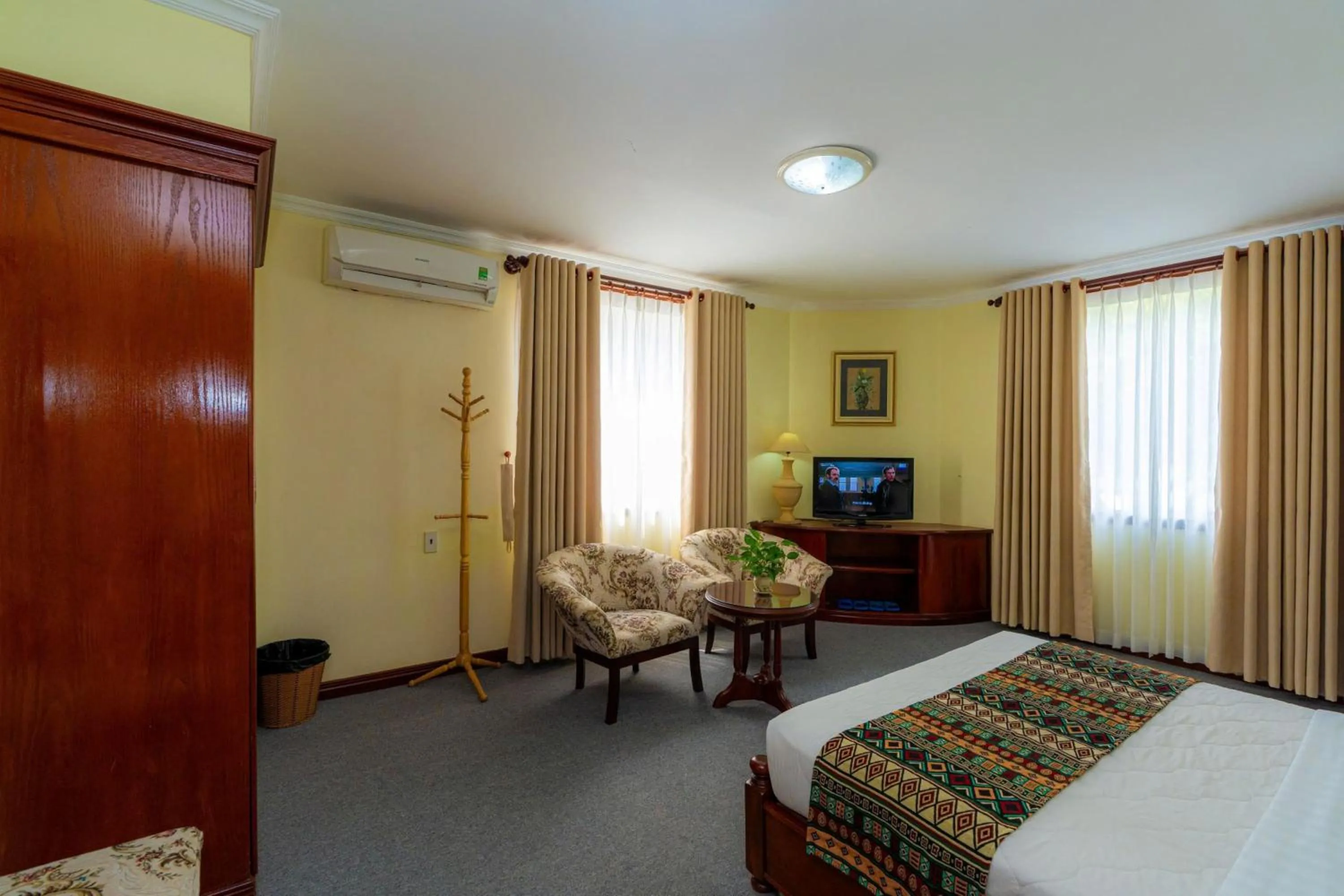 Bed in Hoang Ha Boutique Hotel