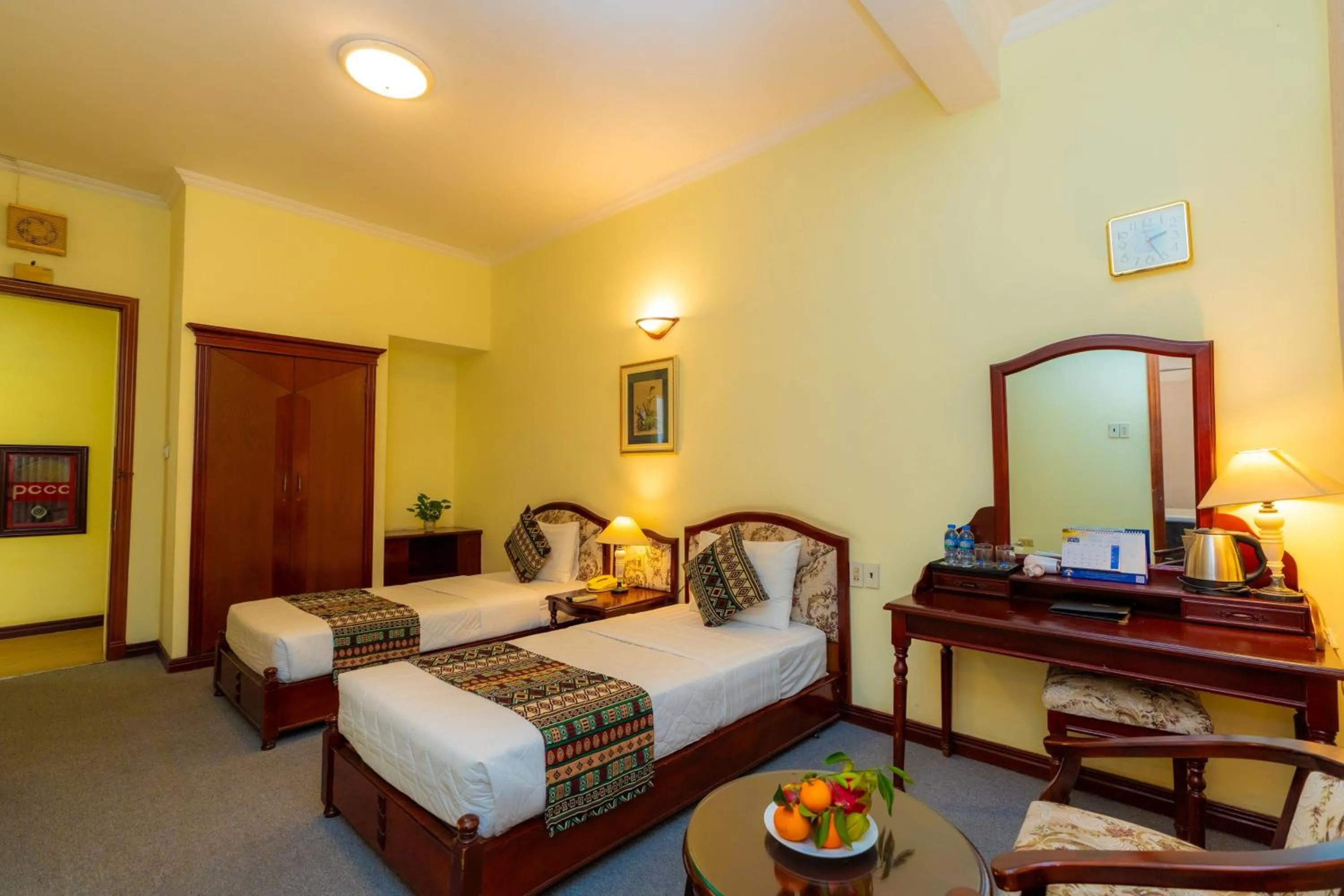 Bed in Hoang Ha Boutique Hotel