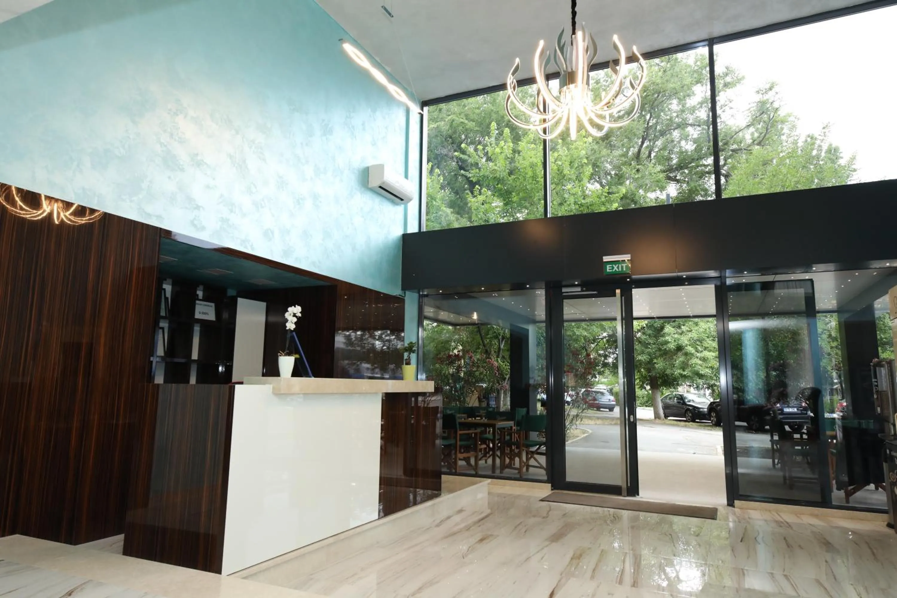 Lobby or reception in Hotel Delfin