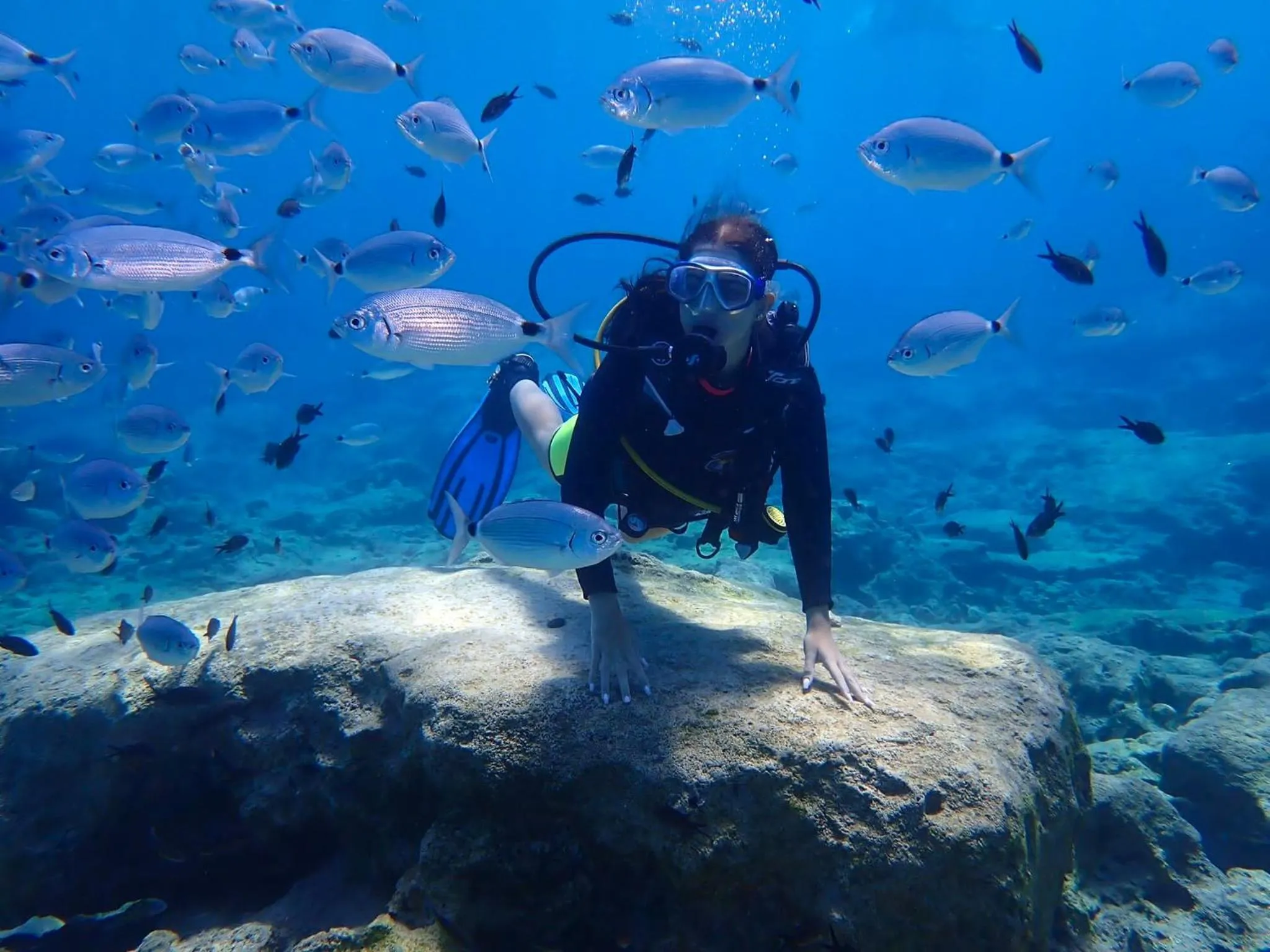 Diving in Adelais Bay Hotel